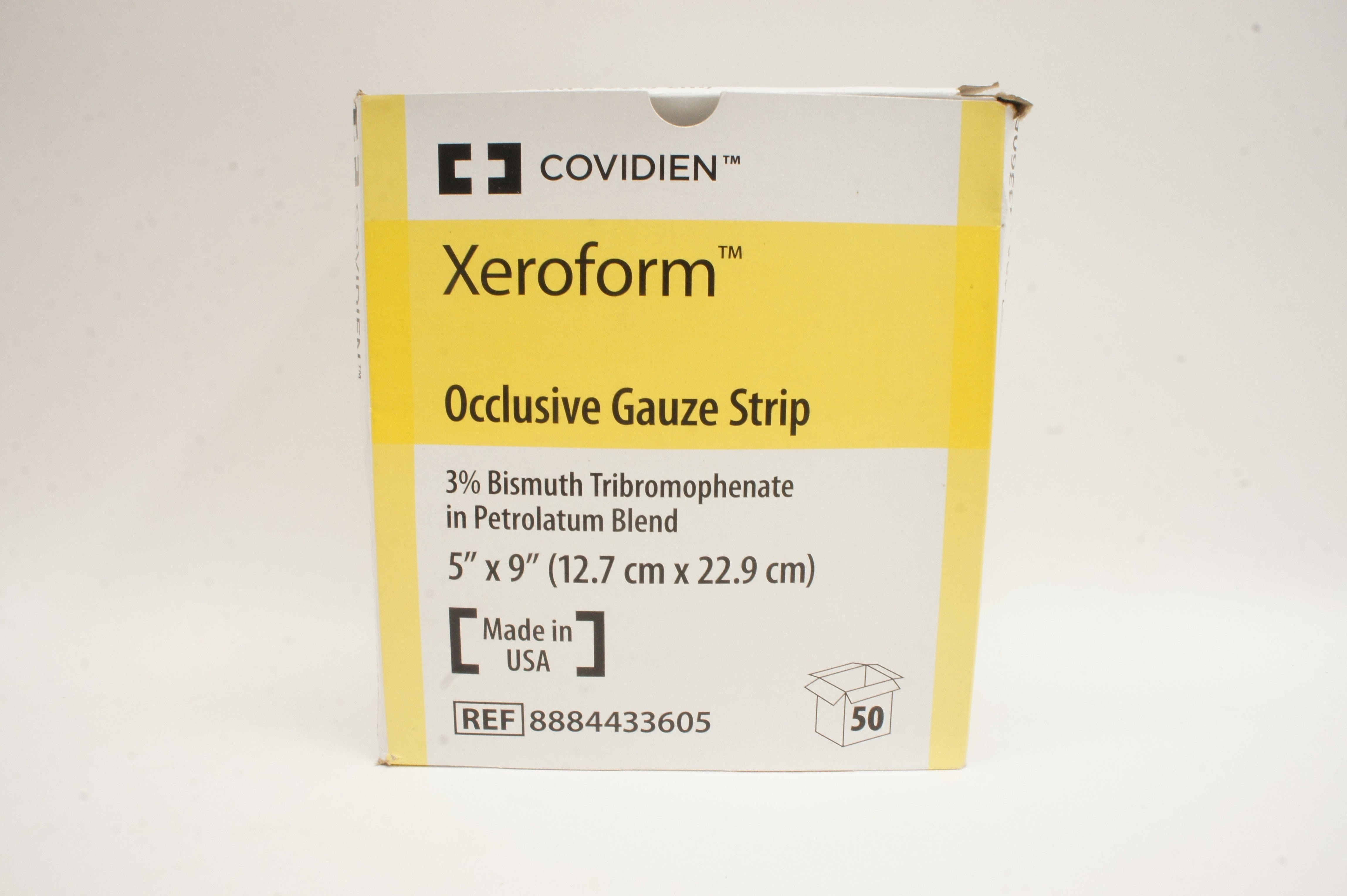Covidien 8884433605 Xeroform Occlusive Gauze Strip 5in. x 9in - Box of ...