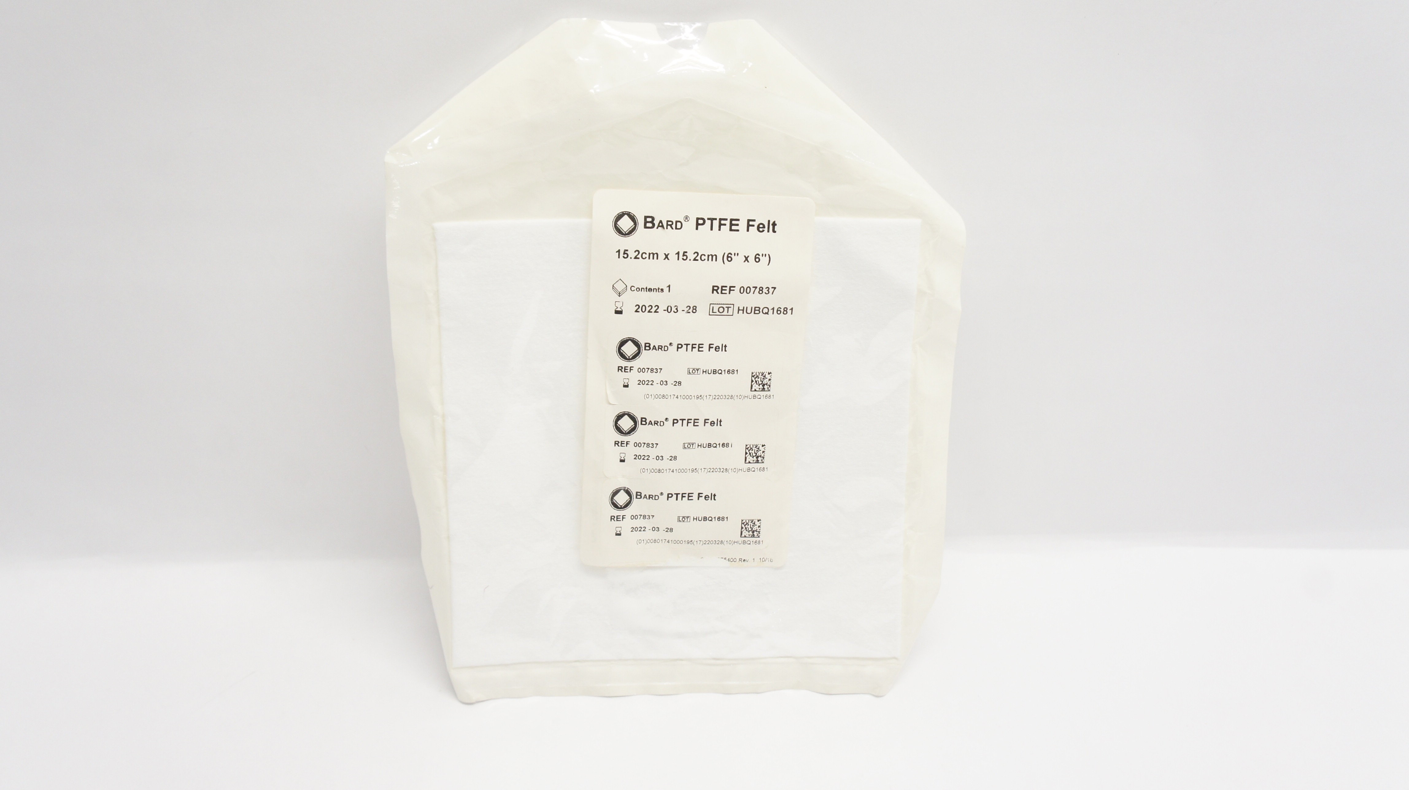 Bard 007837 PTFE Felt 6 inch x 6 inch (x)