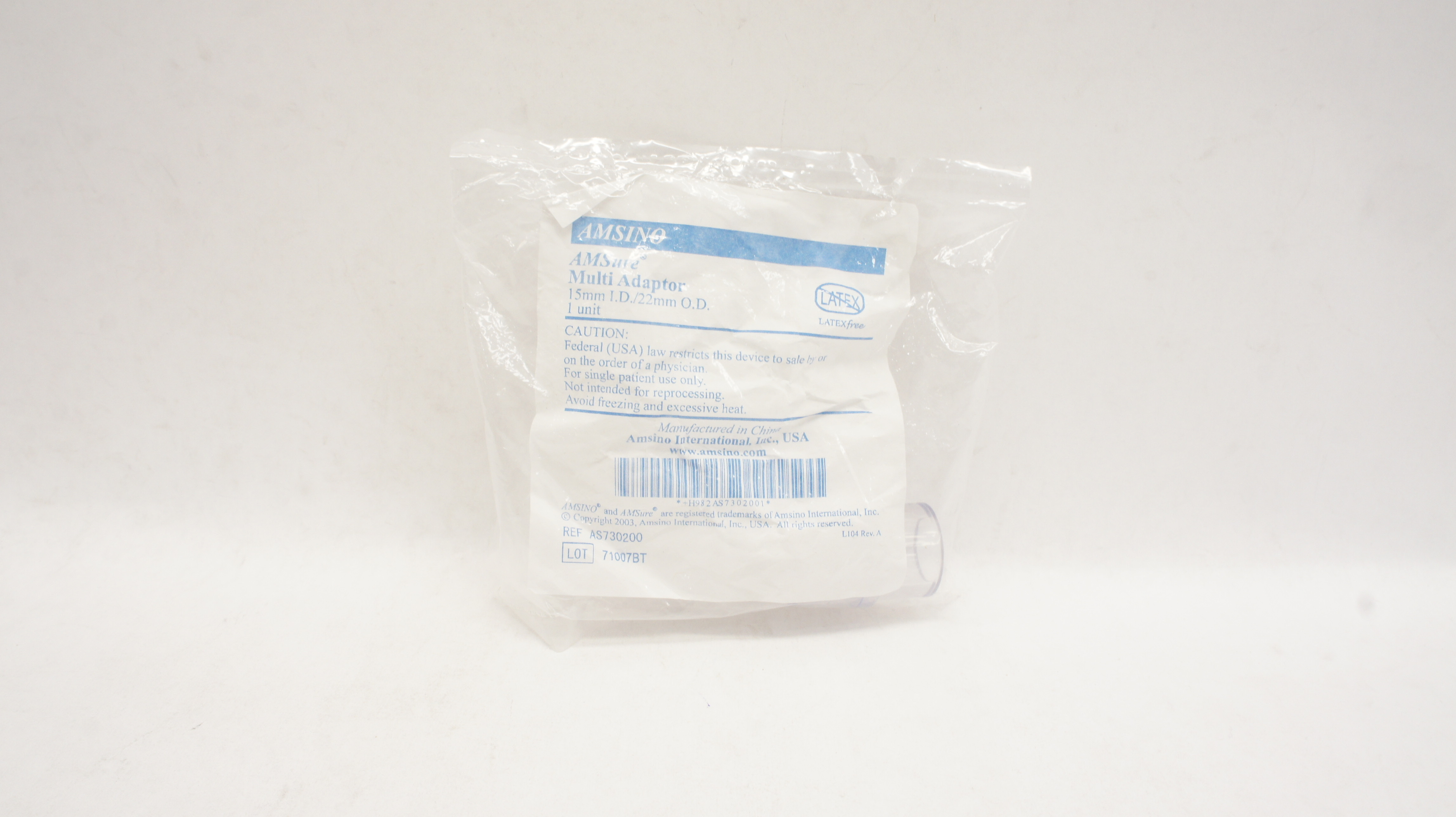 Amsino AS730200 AMSure Multi Adaptor 15mm x 22mm