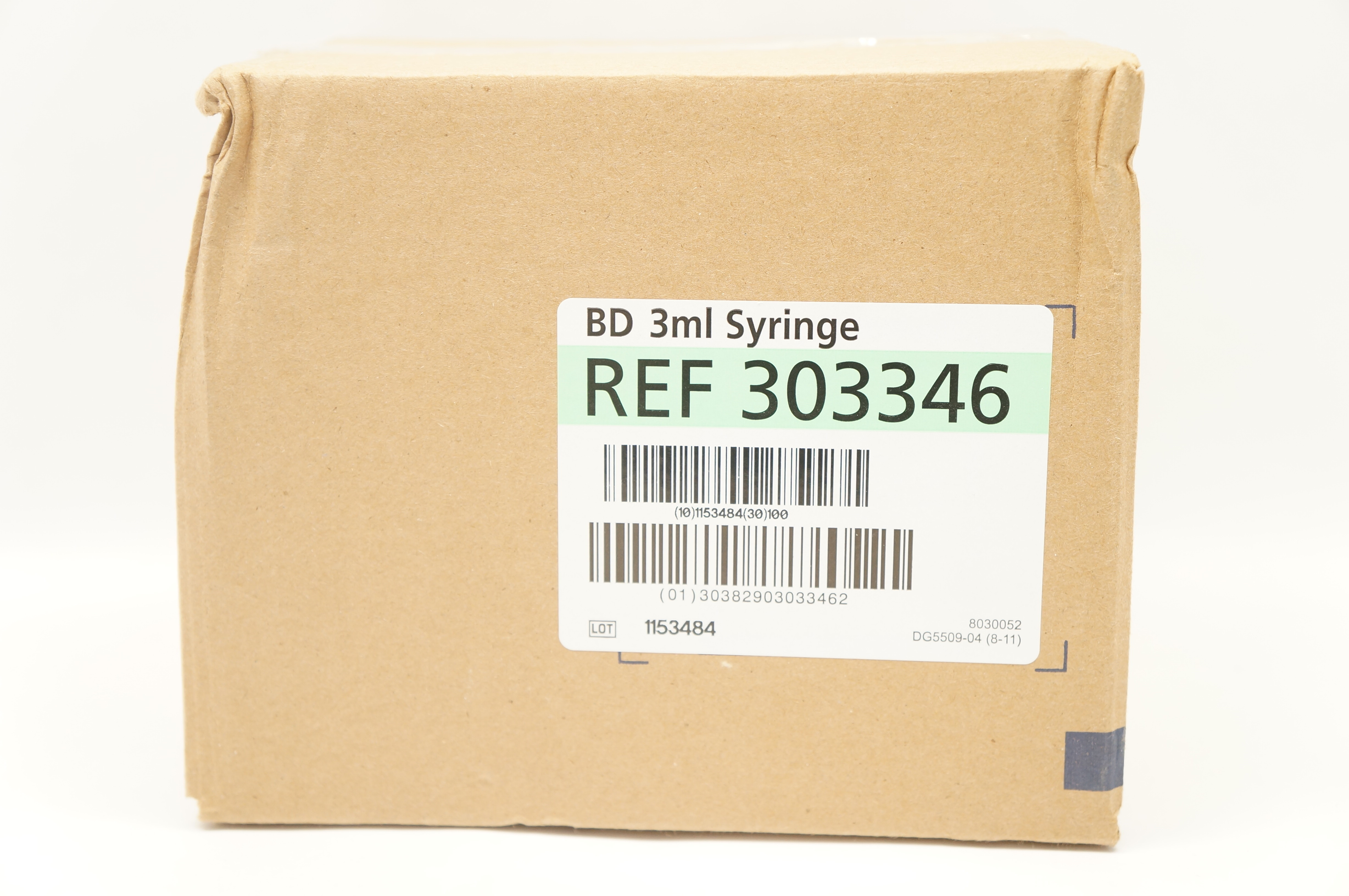 BD 303346 Syringe Luer-Lock Tip with Blunt Plastic Cannula, 3mL - Case of 100