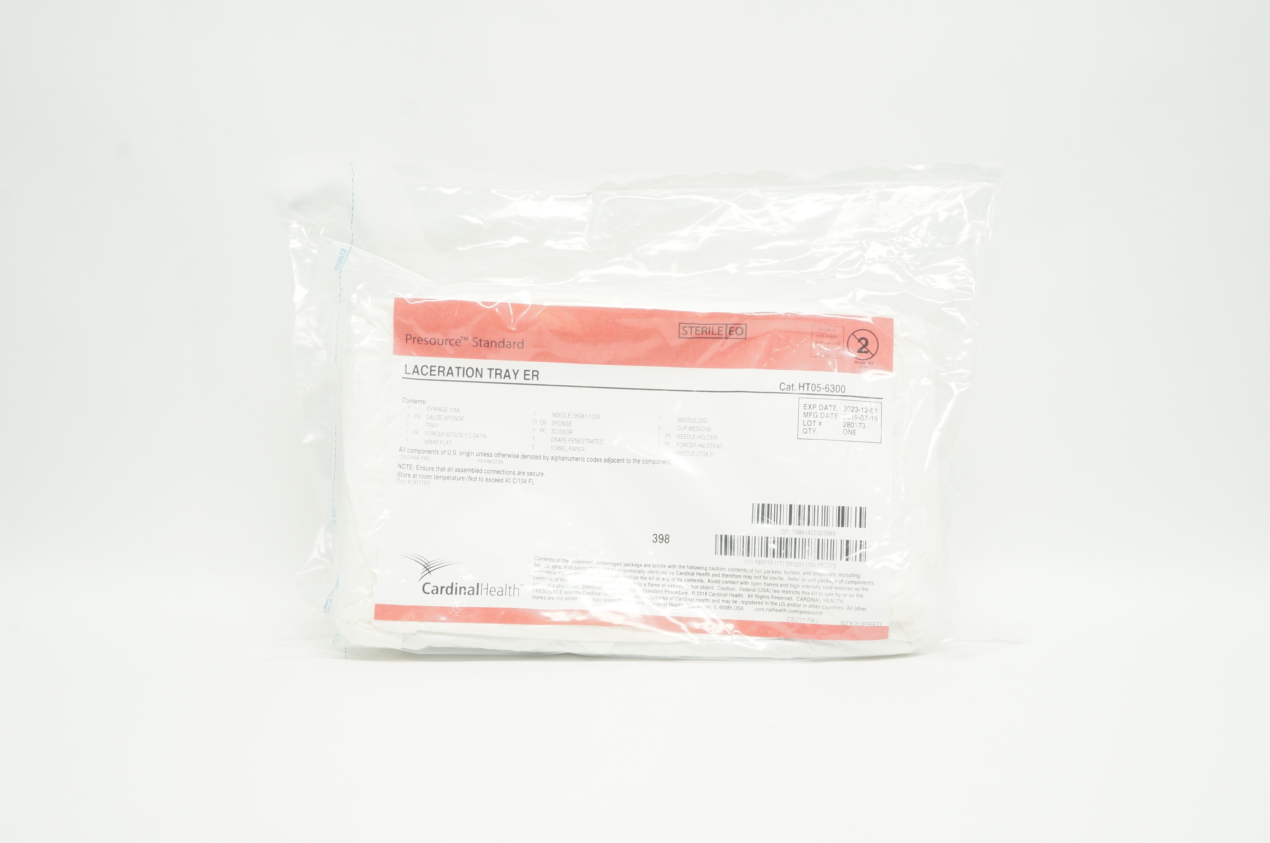 Cardinal Health 010248A Medstar ST Marys IV Start Kit