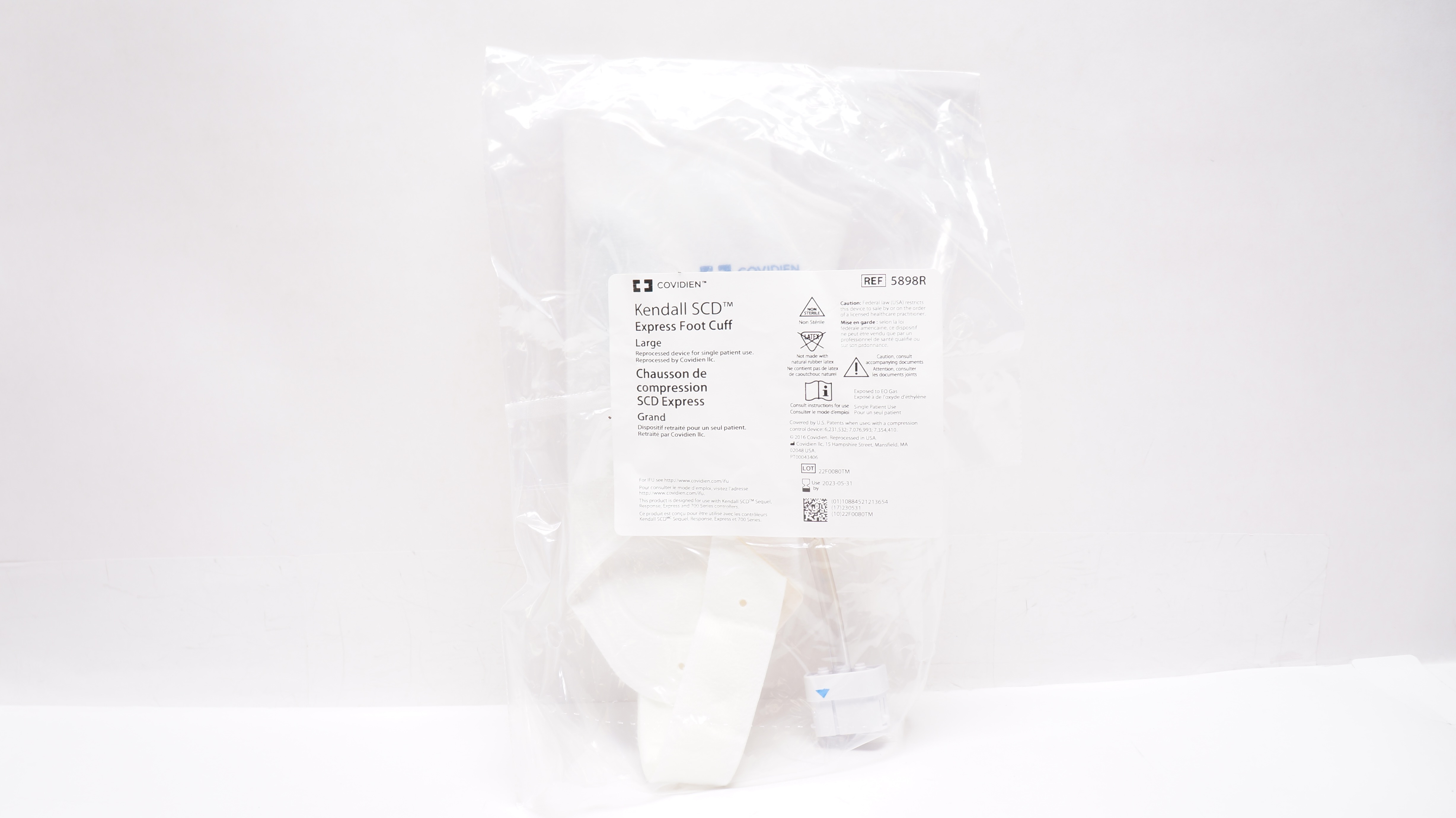 Covidien 5898R Kendall SCD Express Foot Cuff Large (x)