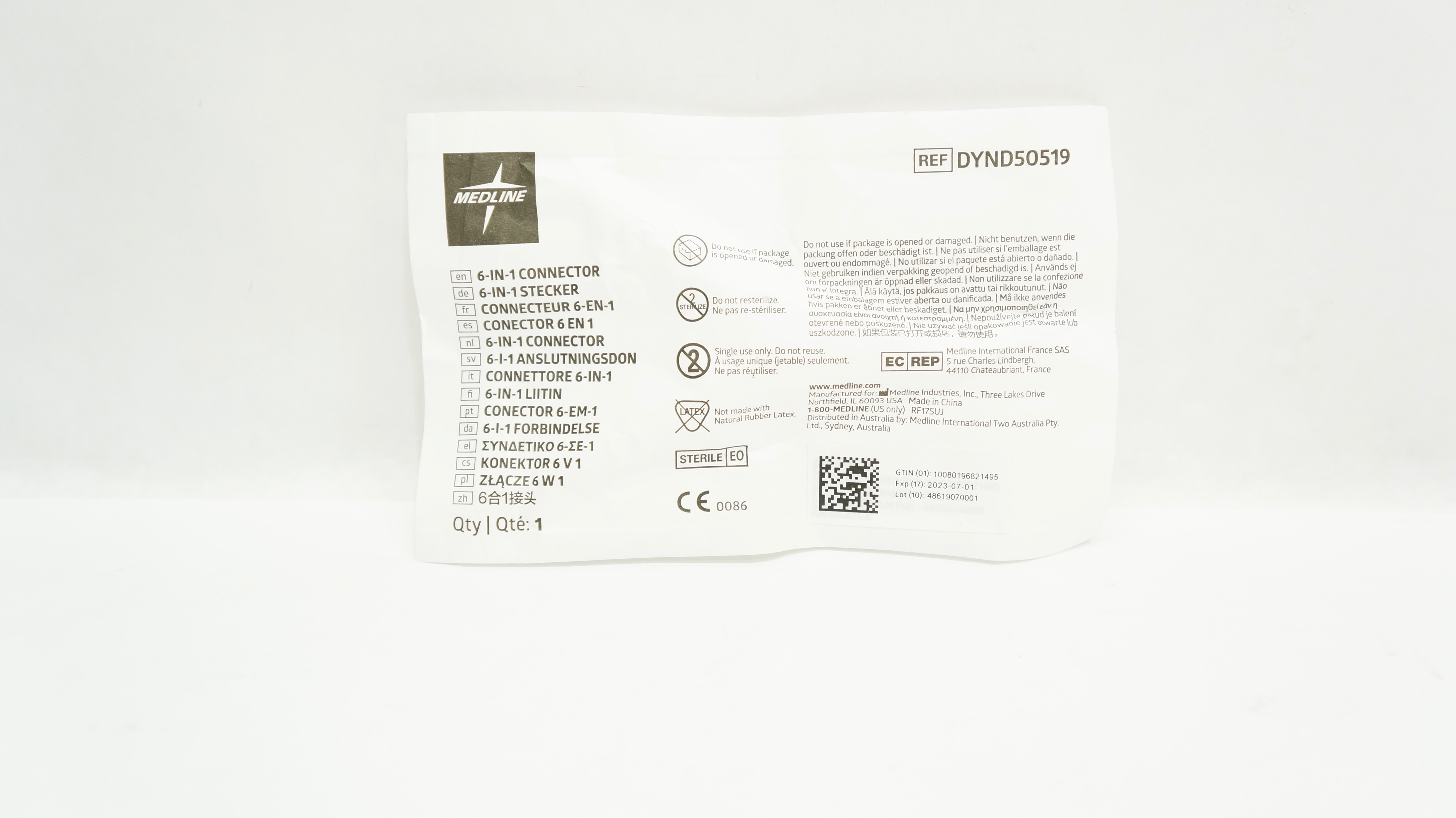 Medline DYND50519 6-IN-1 Connector (x)