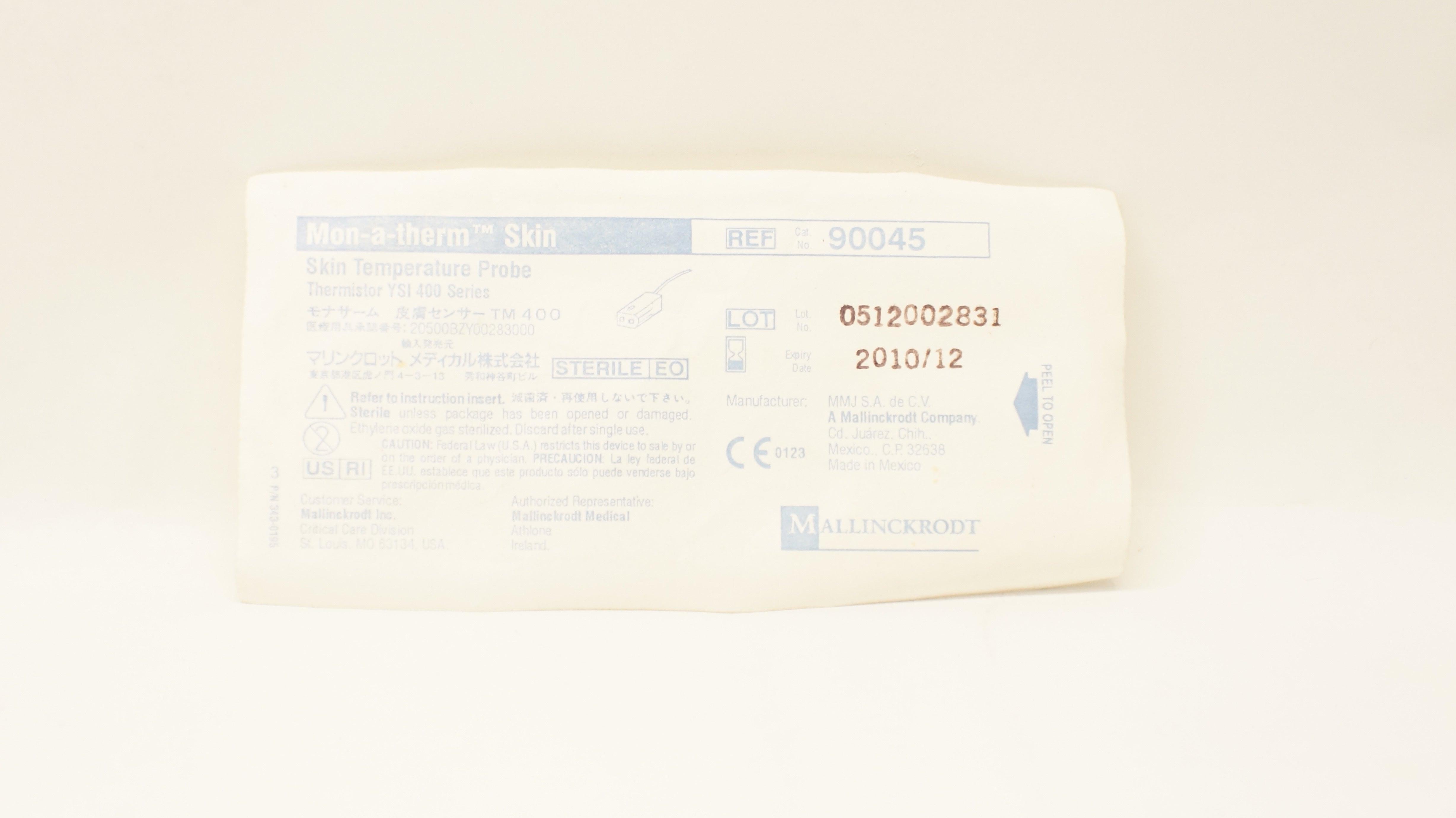 Mallinckrodt 90045 Mon-a-Therm Skin Temperature Probe 400TM (x)