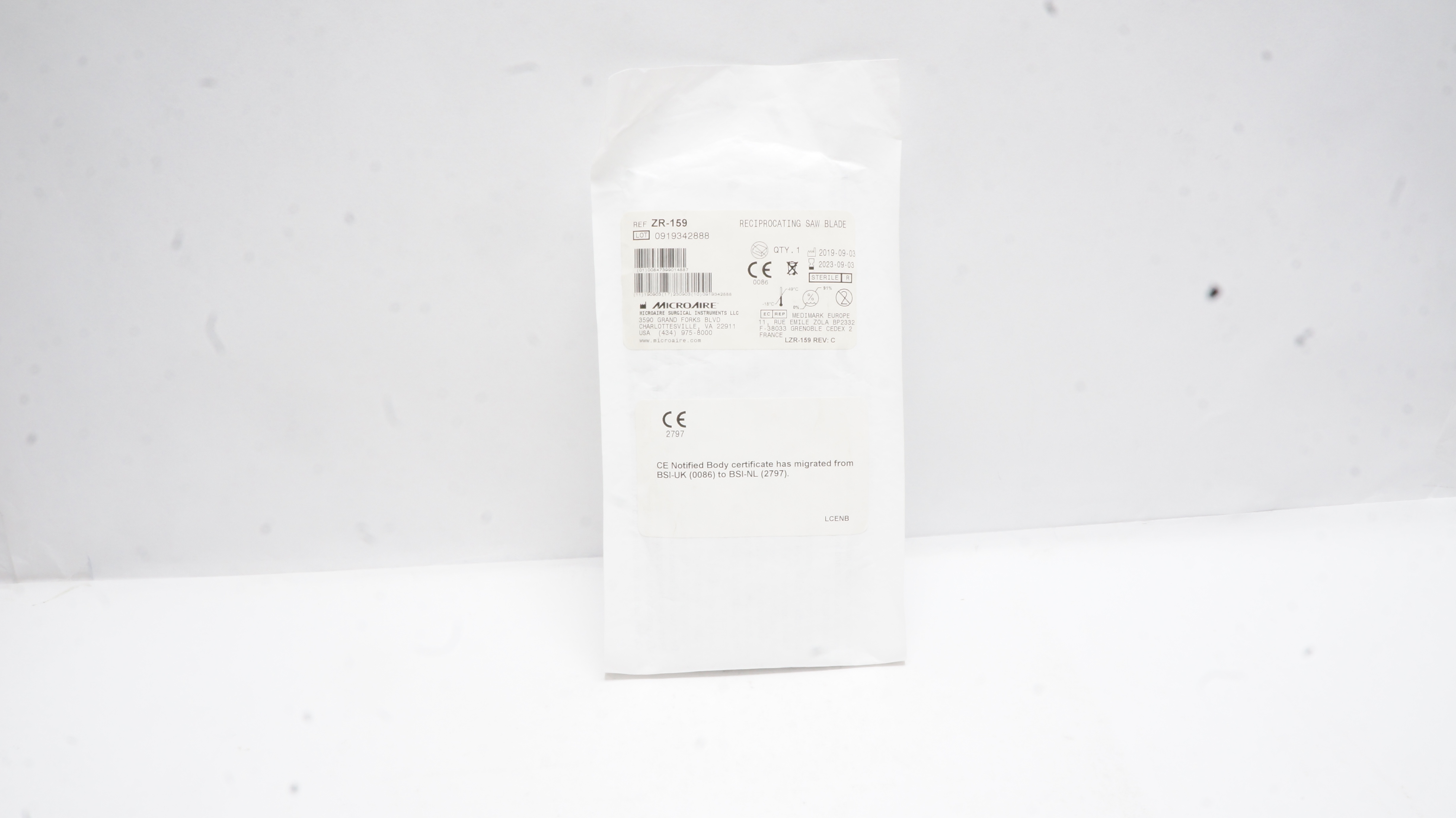 Microaire ZR-159 Reciprocating Saw Blade (x)