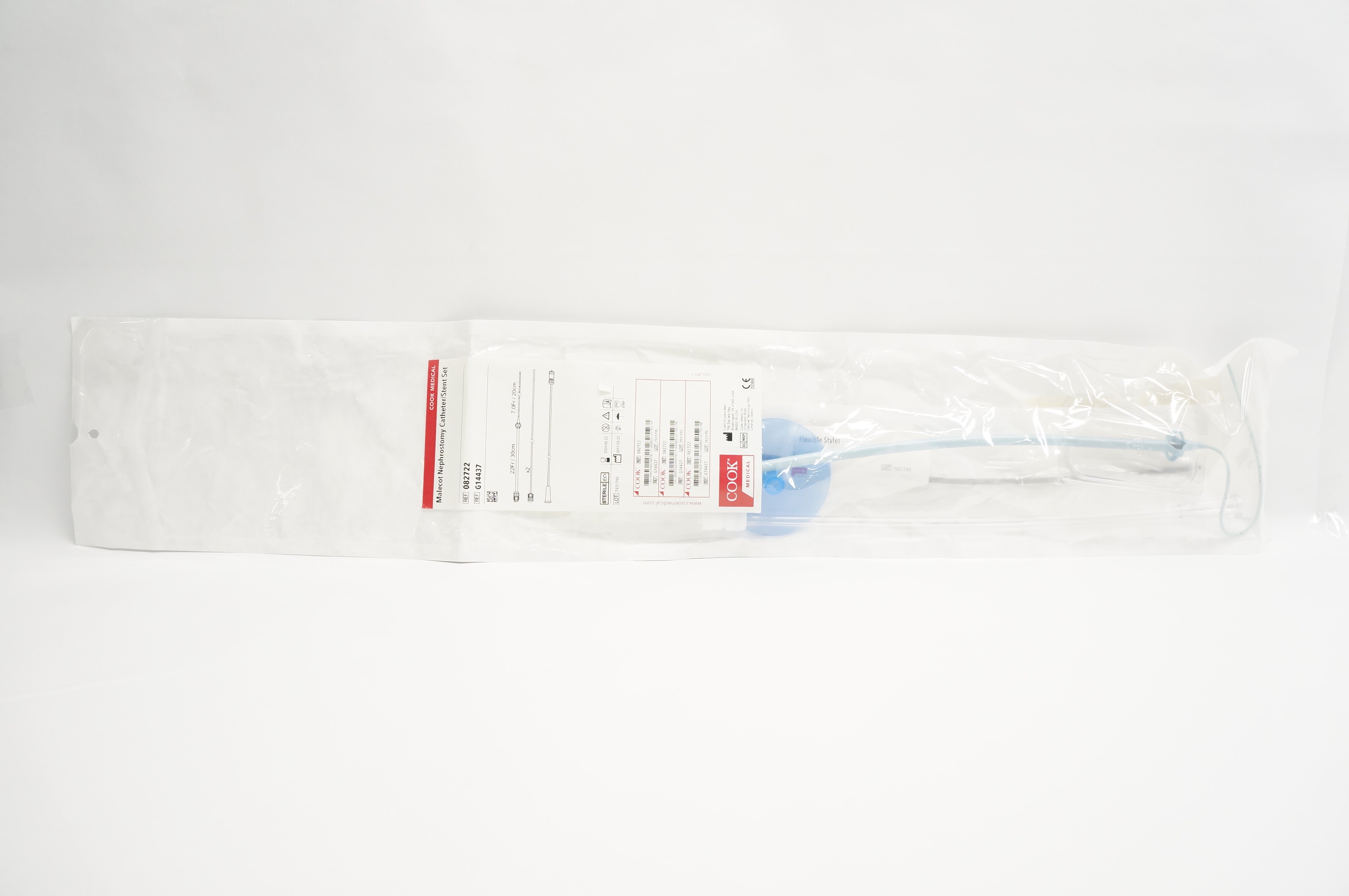 Cook Medical G14437 Malecot Nephrostomy Cath./Stent Set 22Fr x 30cm (x)