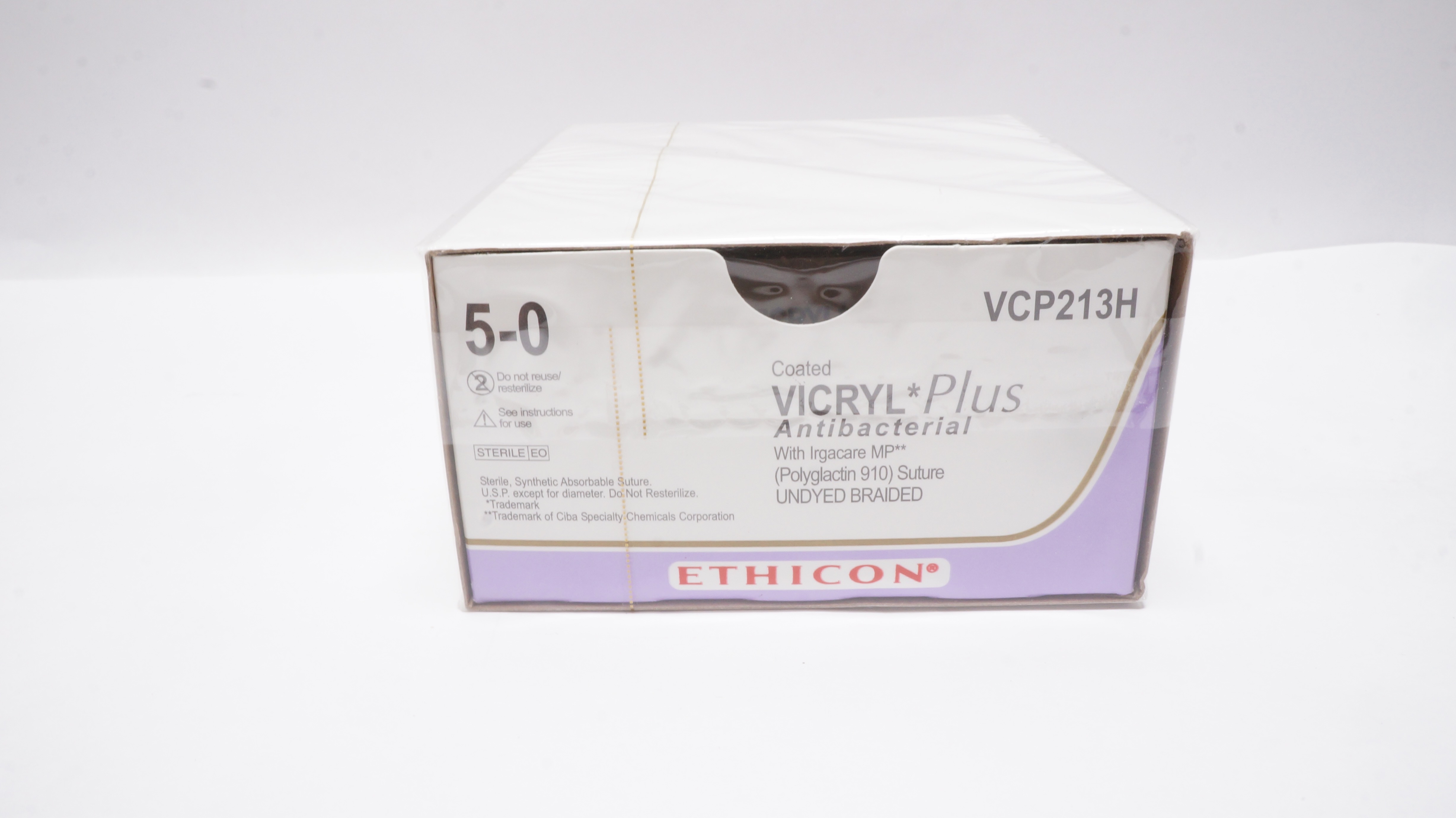 Vic Ryp Ethicon VCP213H 5-0 VICRYL Plus Stre RB-1 17mm 1/2c Taper 27inch (x ...