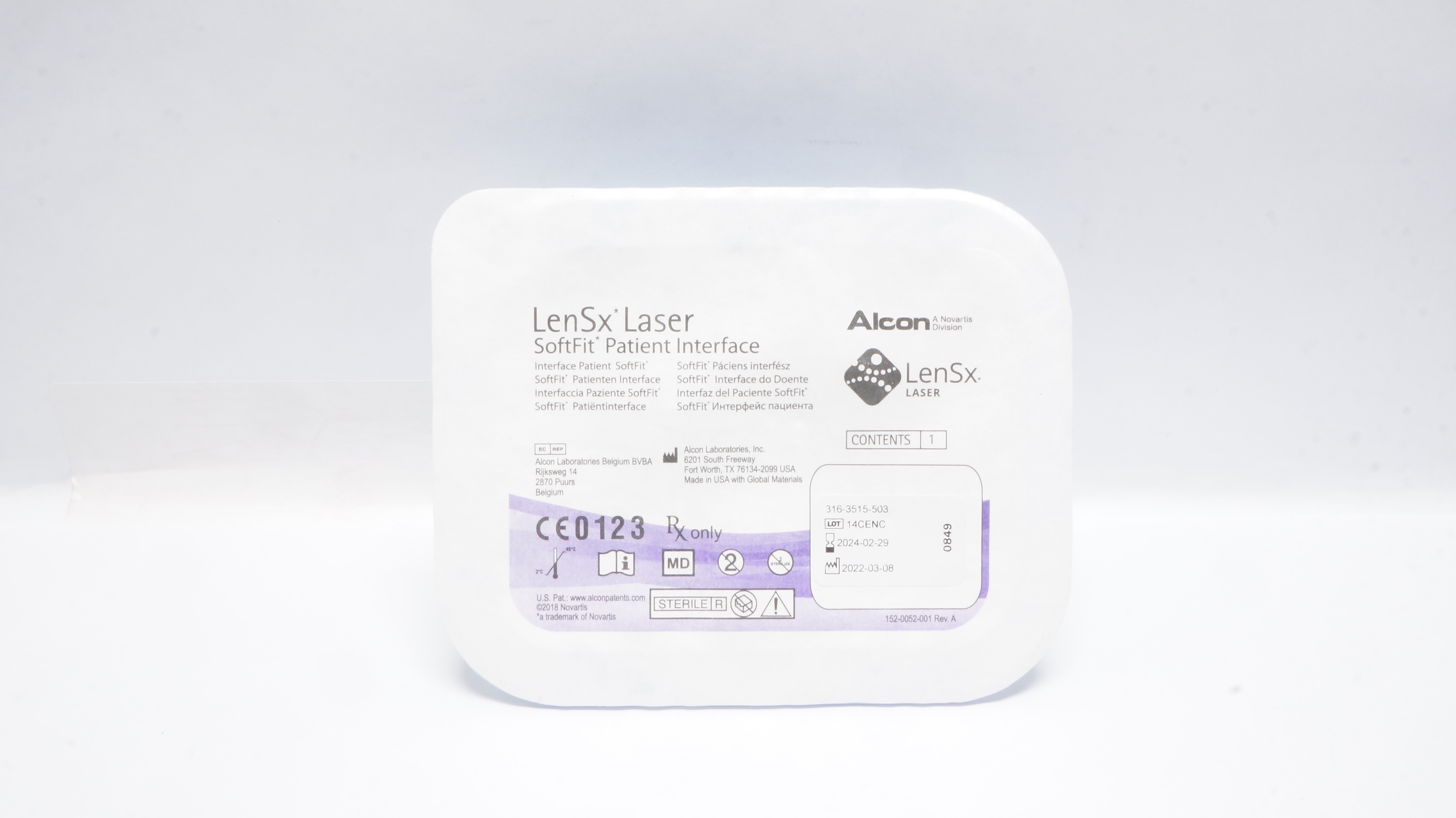 Alcon LenSx Laser SoftFit Patient Interface (x)