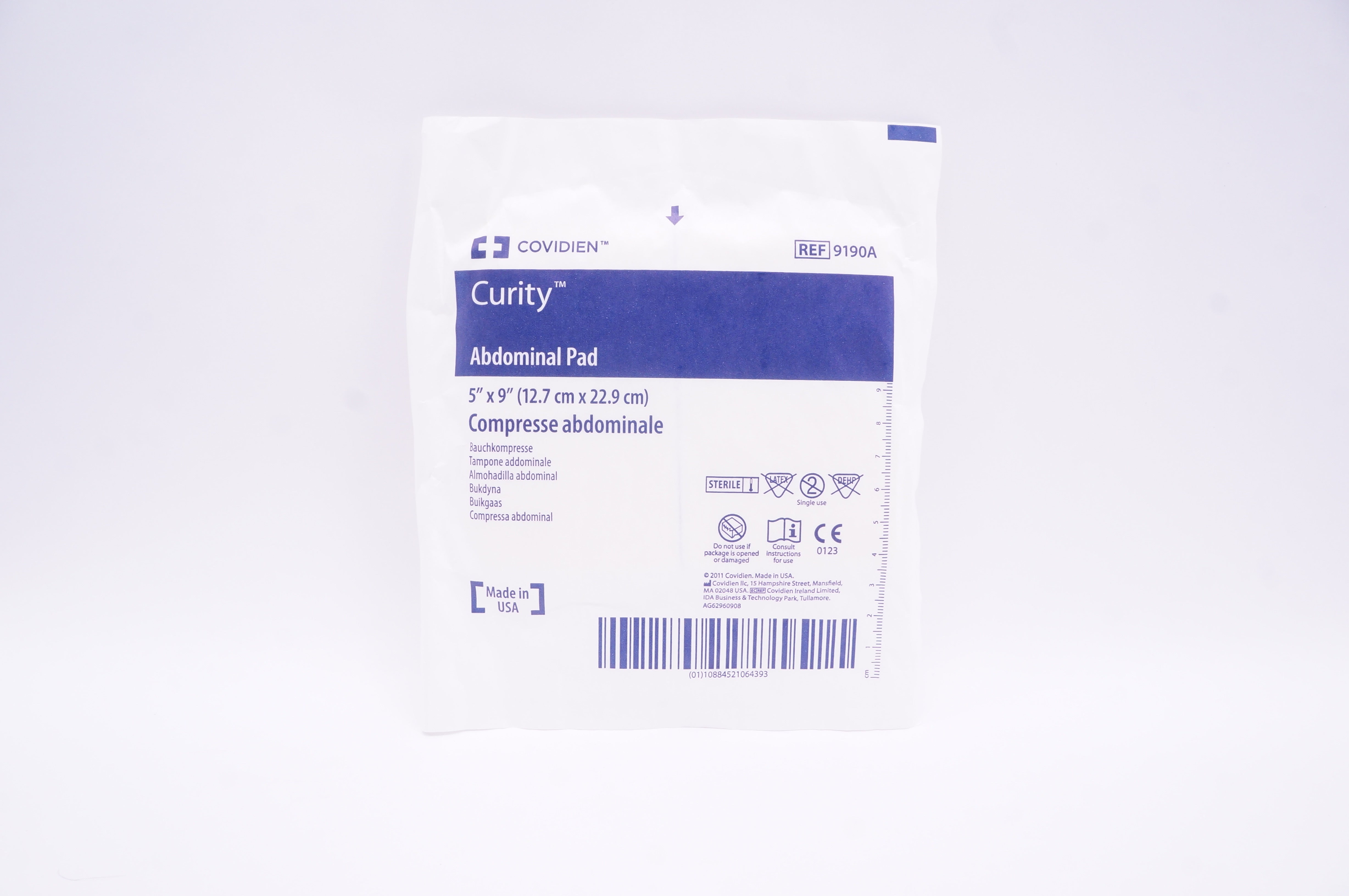Covidien 9190A Curity Compresse Abdominale 5inch x 9inch