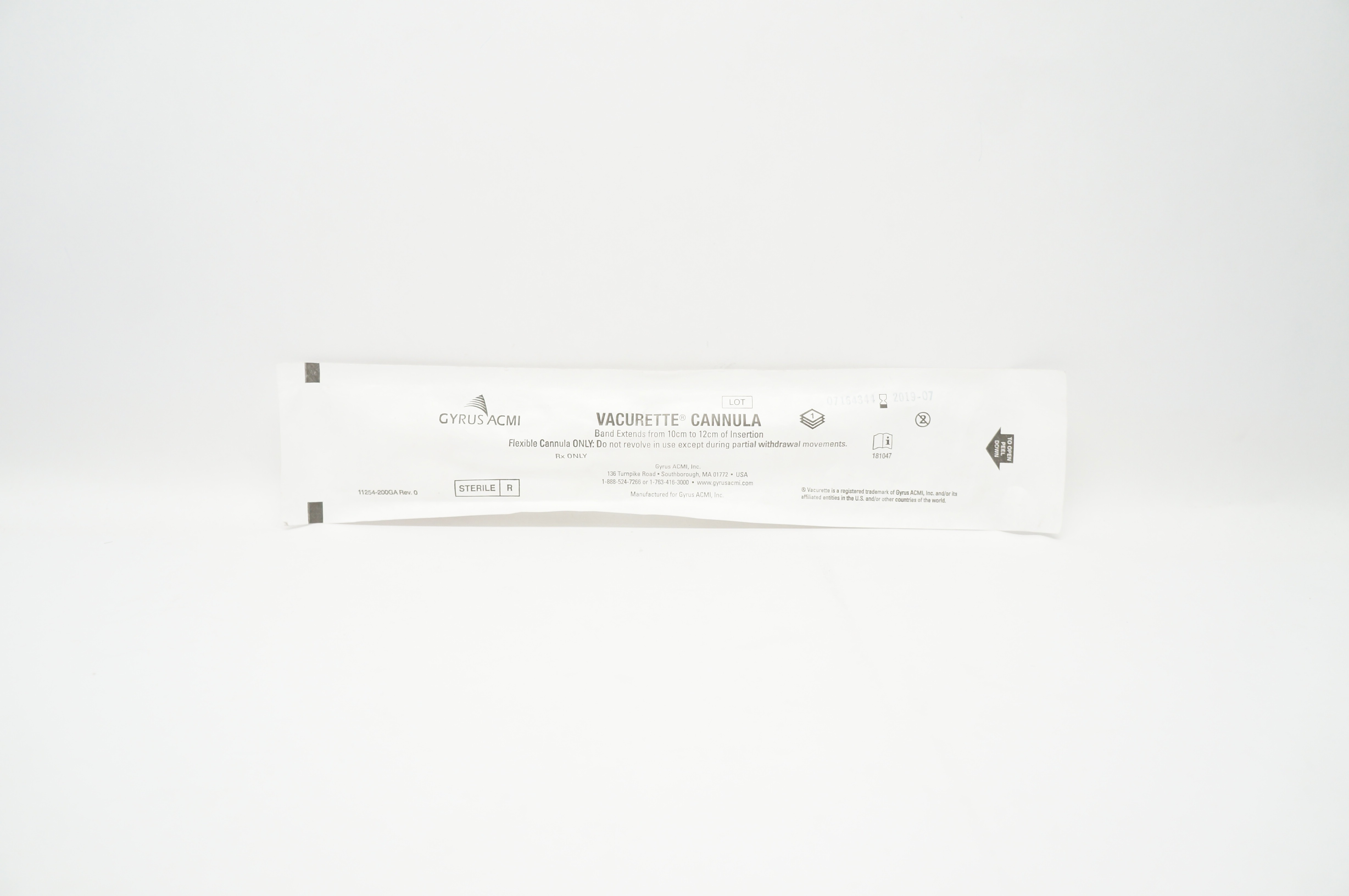 Gyrus ACMI 21552 Vacurette Cannula Curved Rigid 9mm OD (x)