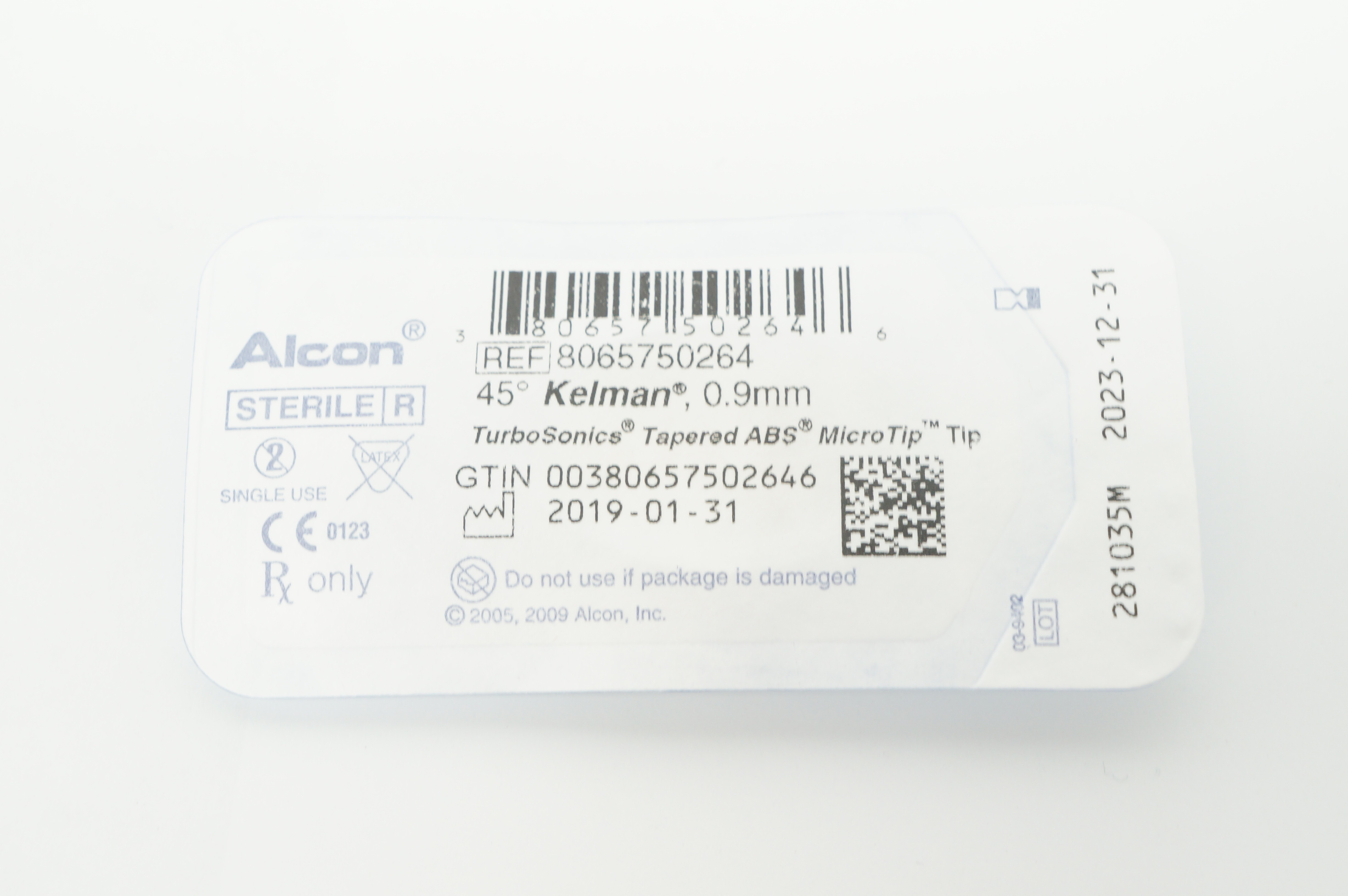 Alcon 8065750264 Kelman 45 Degree 0.9mm TurboSonics Tapered ABS MicroTip