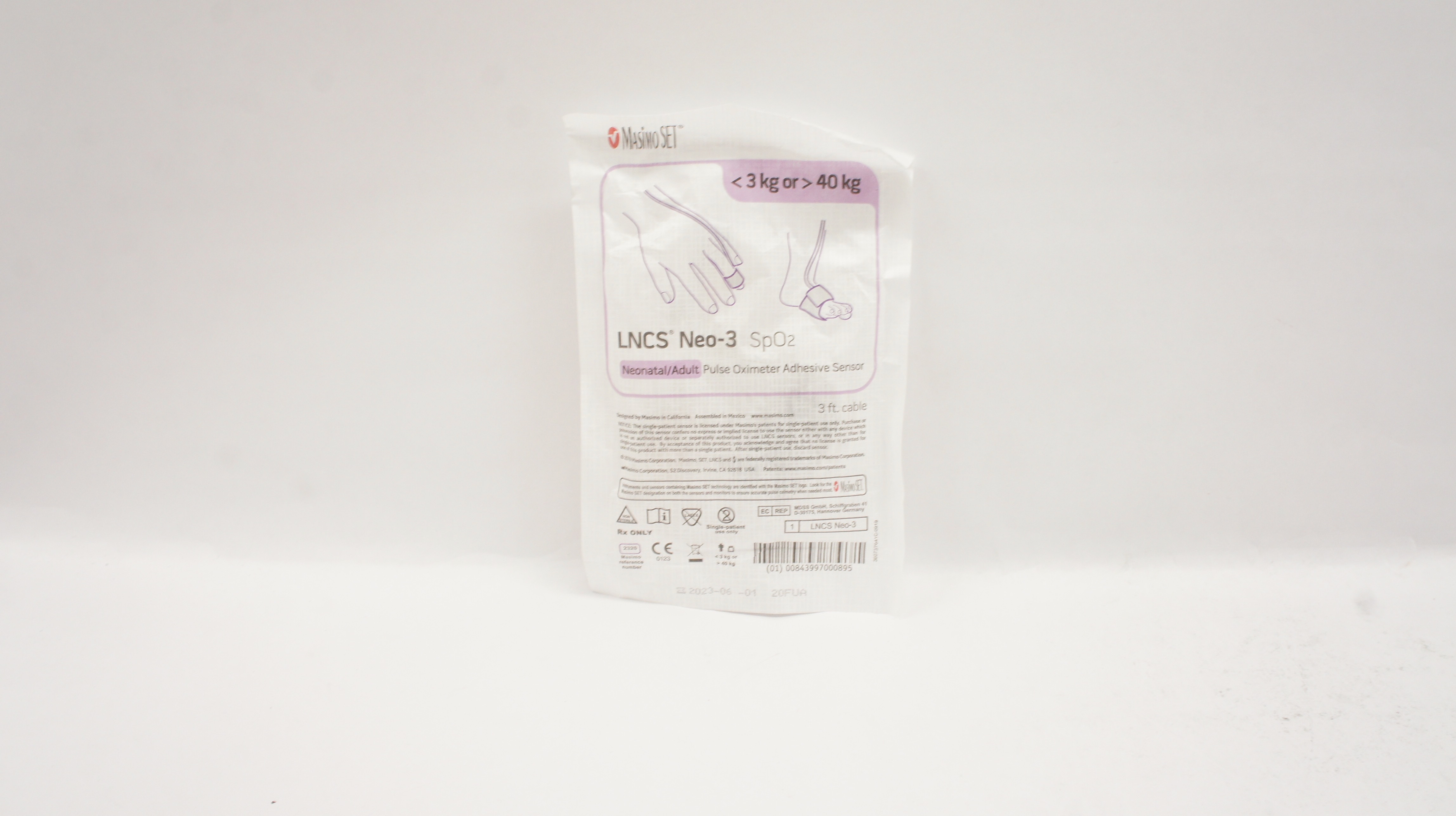 Masimo 2320 LNCS Neo-3 SpO₂ Neonatal/Adult Pulse Oximeter Adhesive Sensor