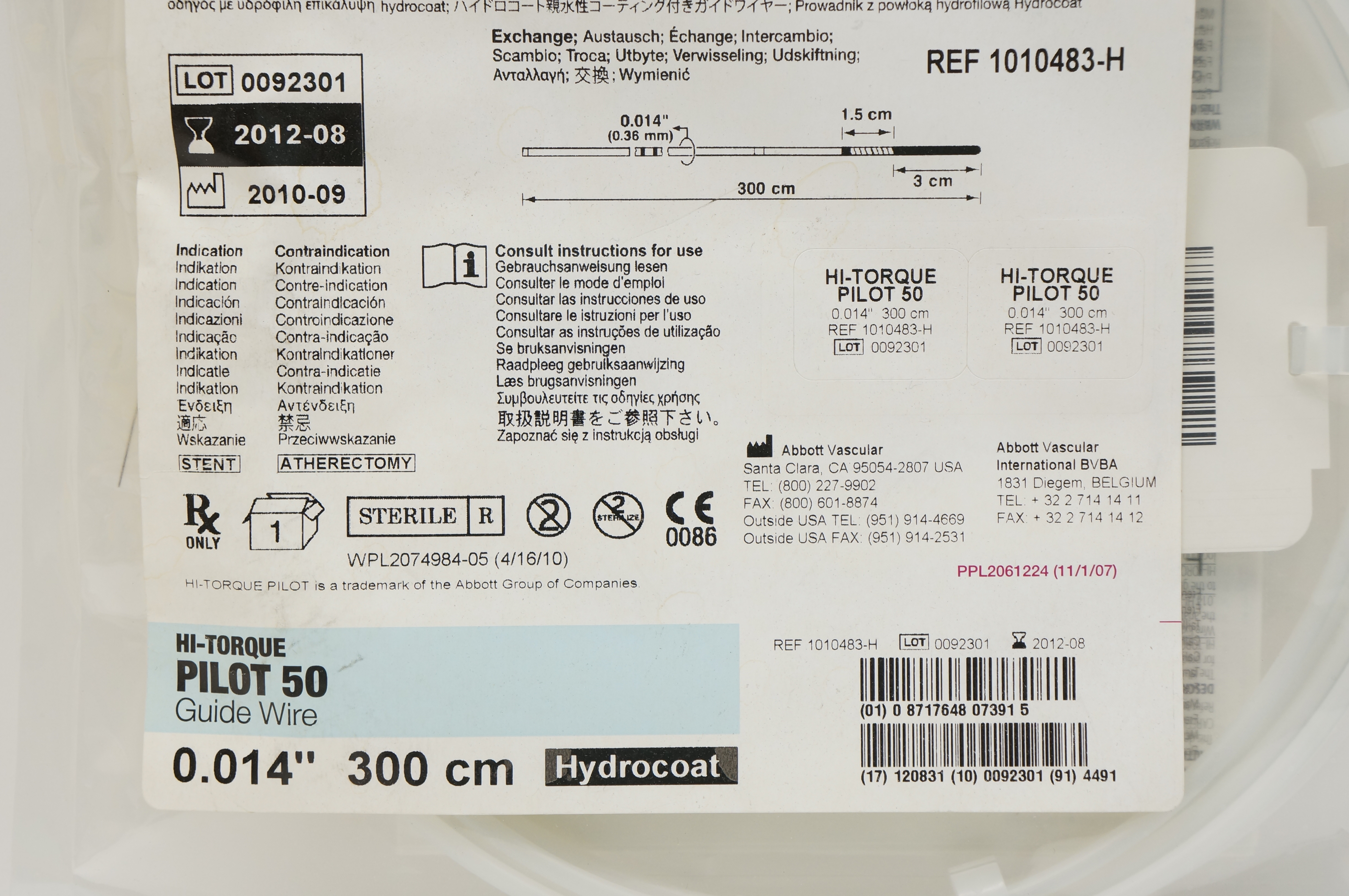 B●scientifica　306-14-4 Expired Abbott Guide Wires 1011883 0.014