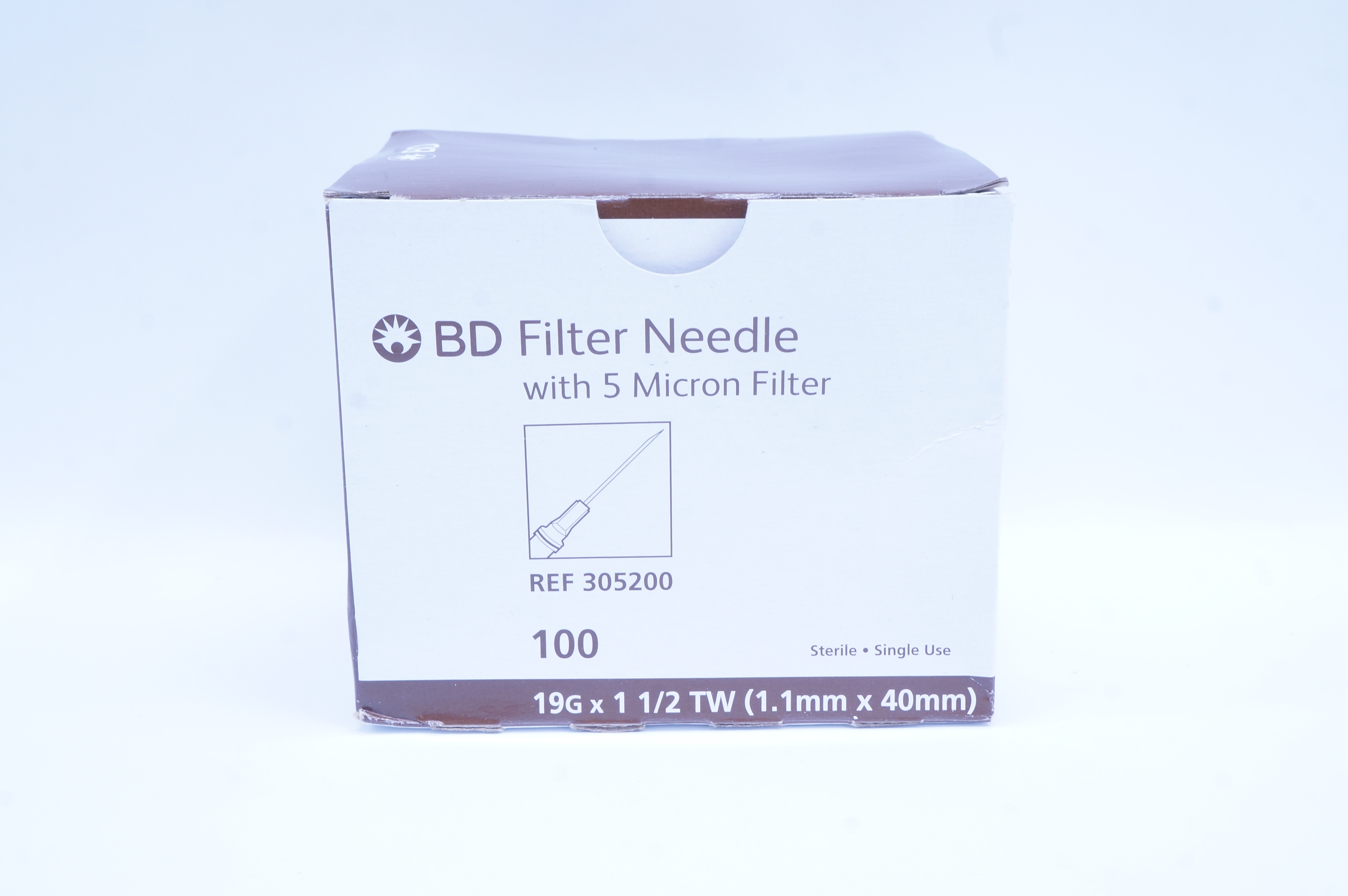 Filter Bd Click BD 305200 Filter Ndle with 5 Micron Filter 9G x 1-1/2inch - Box of 100