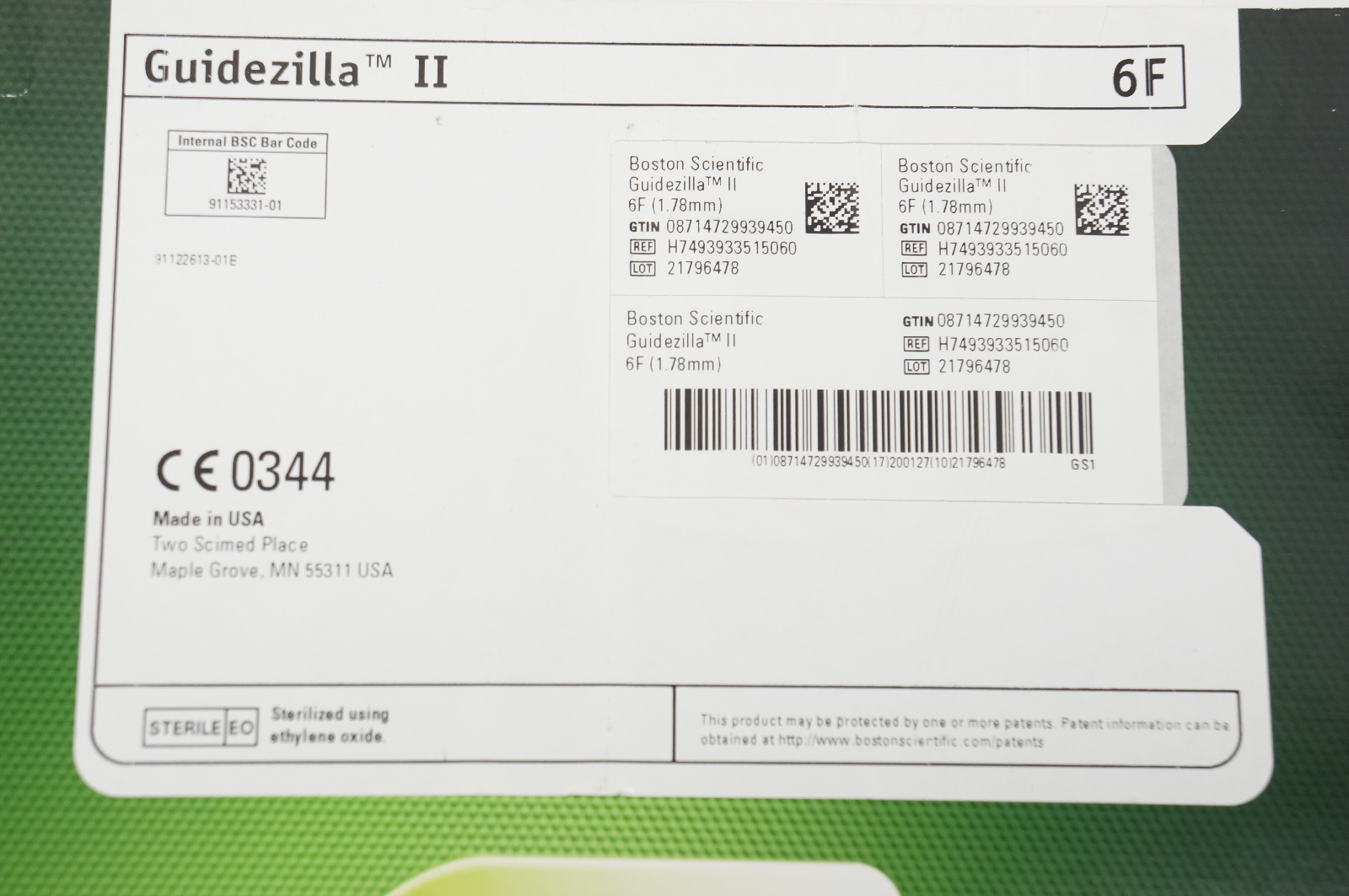 Boston Scientific 393351506 Guidezilla II Guide Extension Cath. 6F (x)