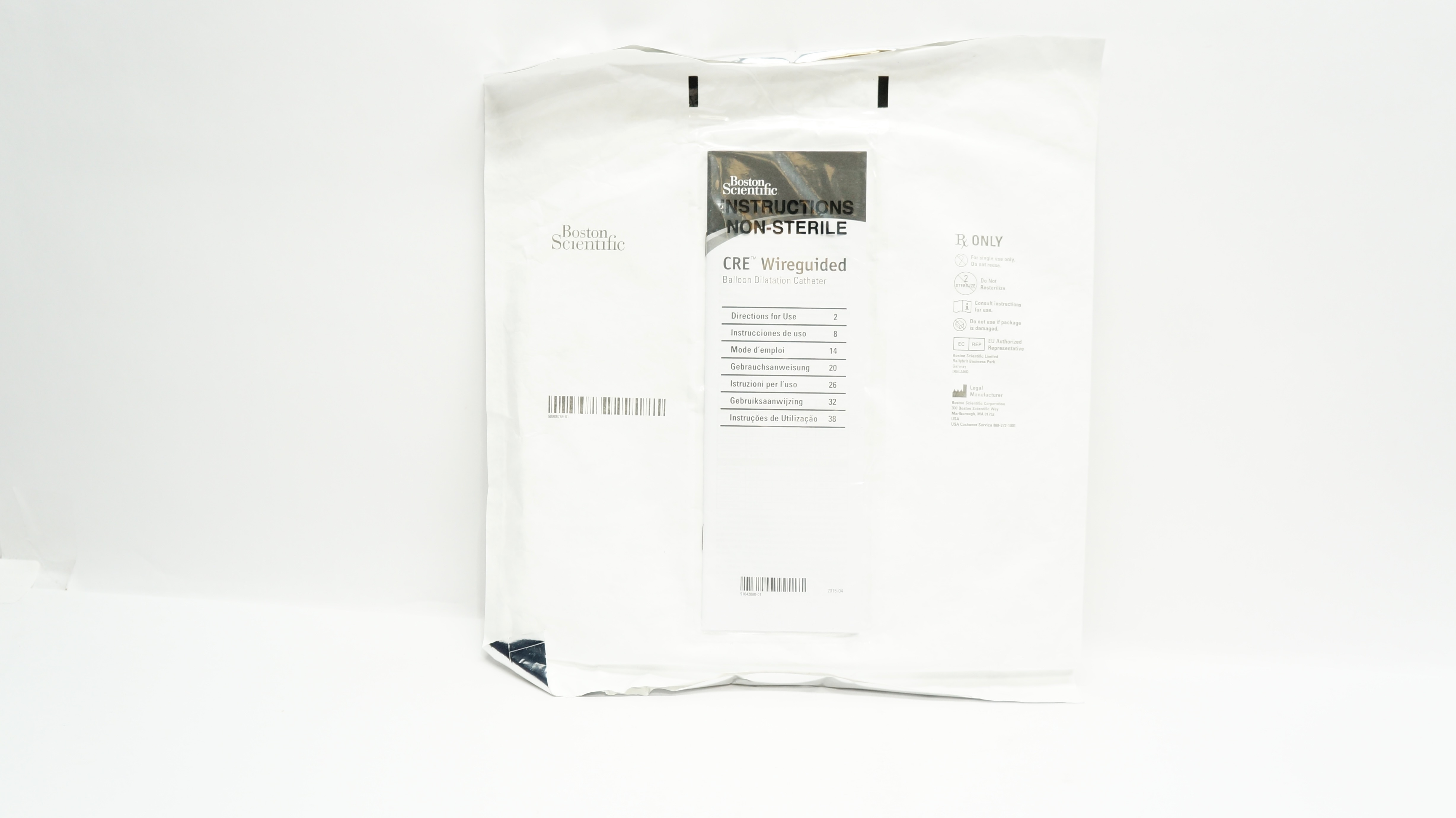 Boston Scientific M00558480 CRE Wireguided Dilatation Cath. 12 x