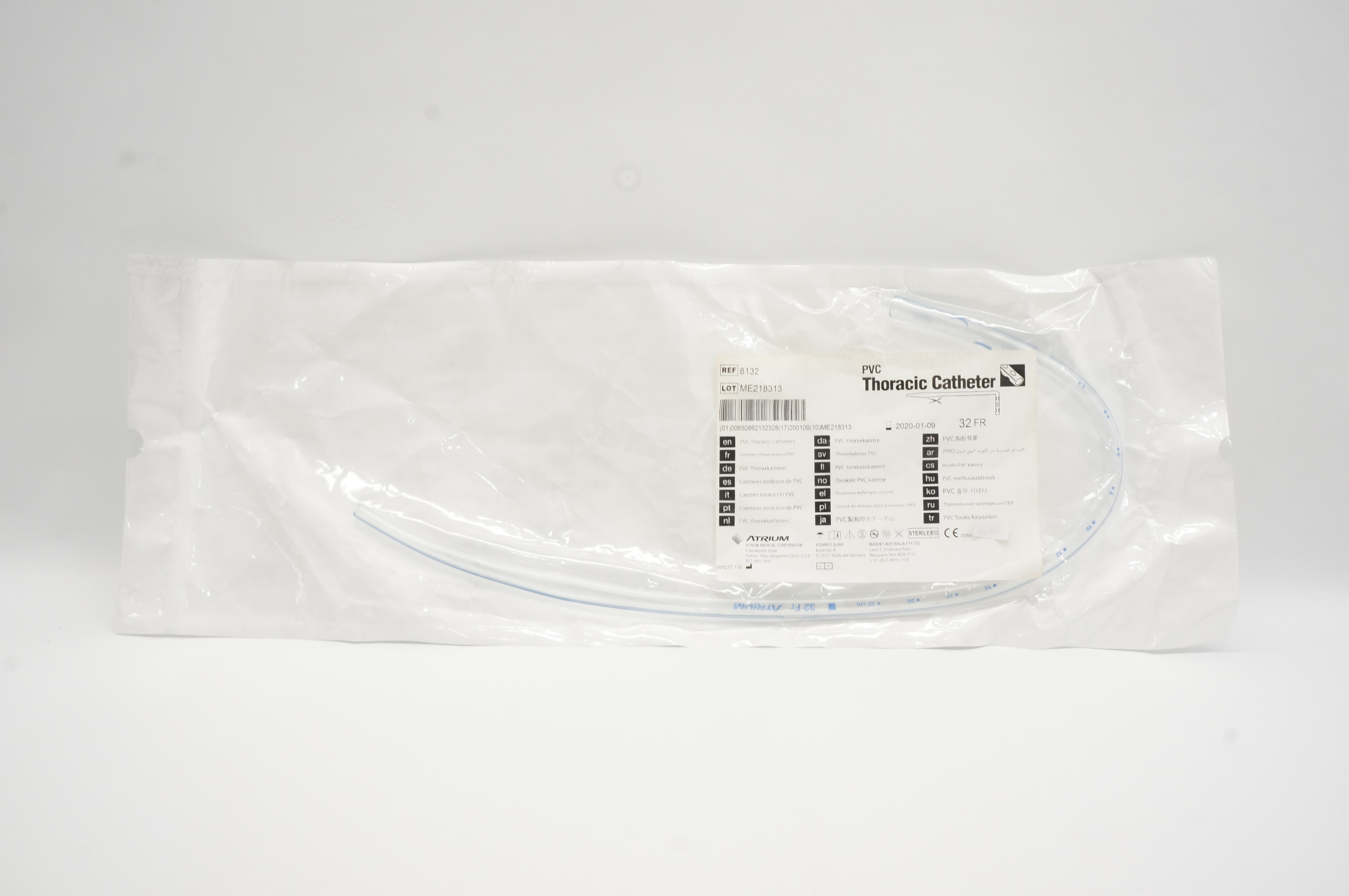 Atrium 8132 PVC Thoracic Cath. 32FR (x)