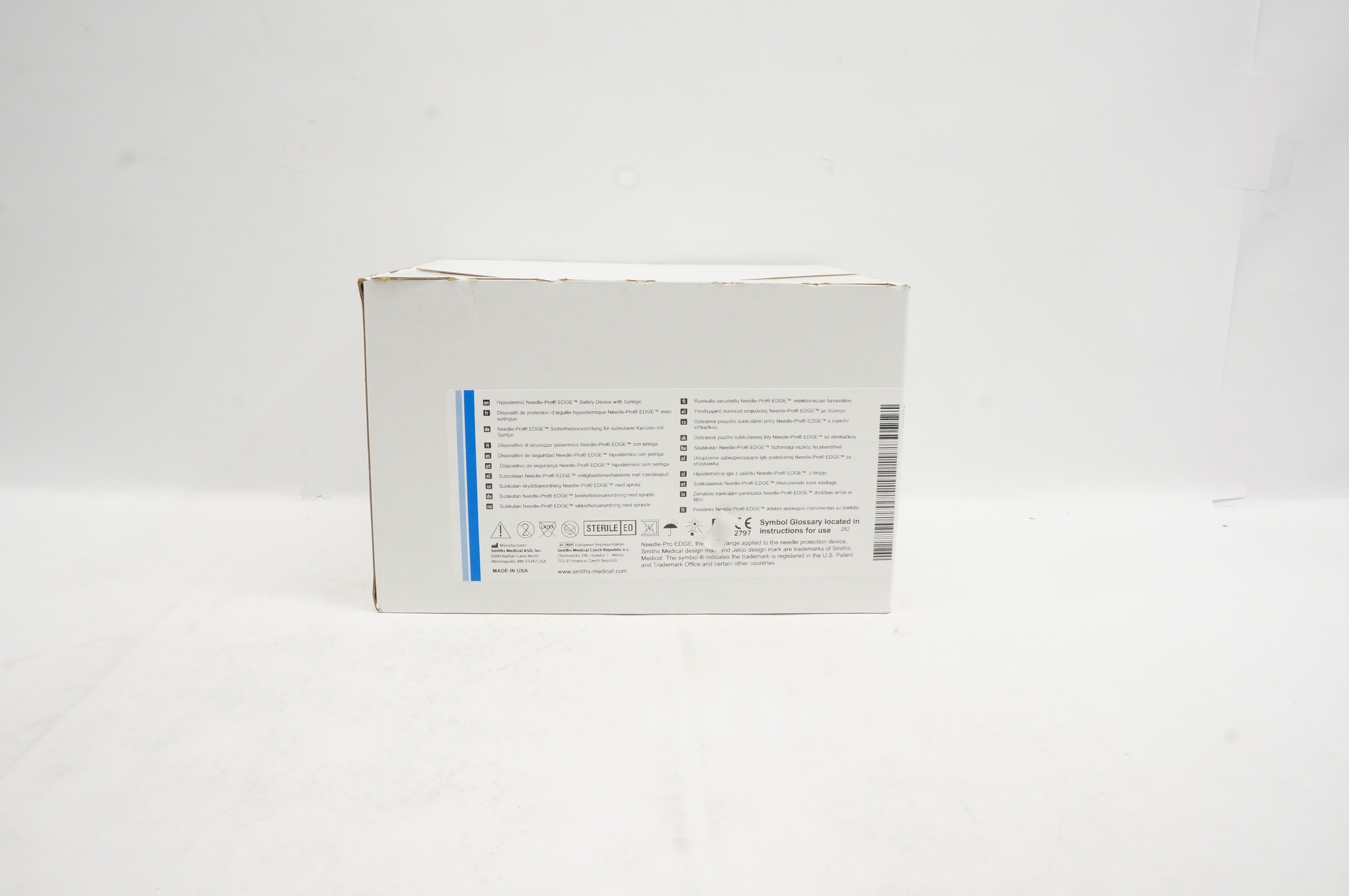 Smiths Medical 432215 Hypodermic Ndle-Pro EDGE Safety Device 22Gx1.5in-Box of 50