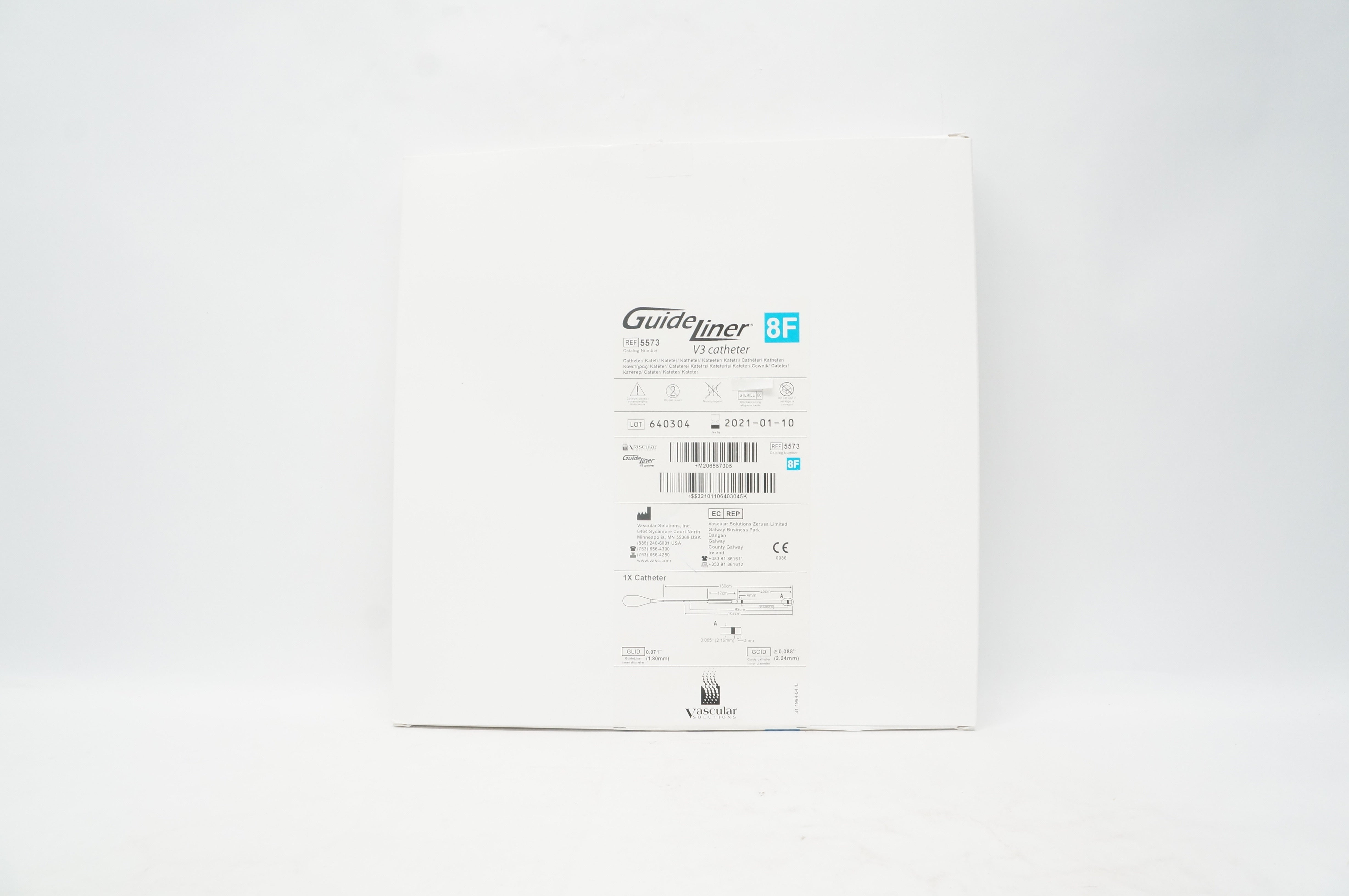 Vascular Solutions 5573 Guide Liner V3 Cath. 8F (x)