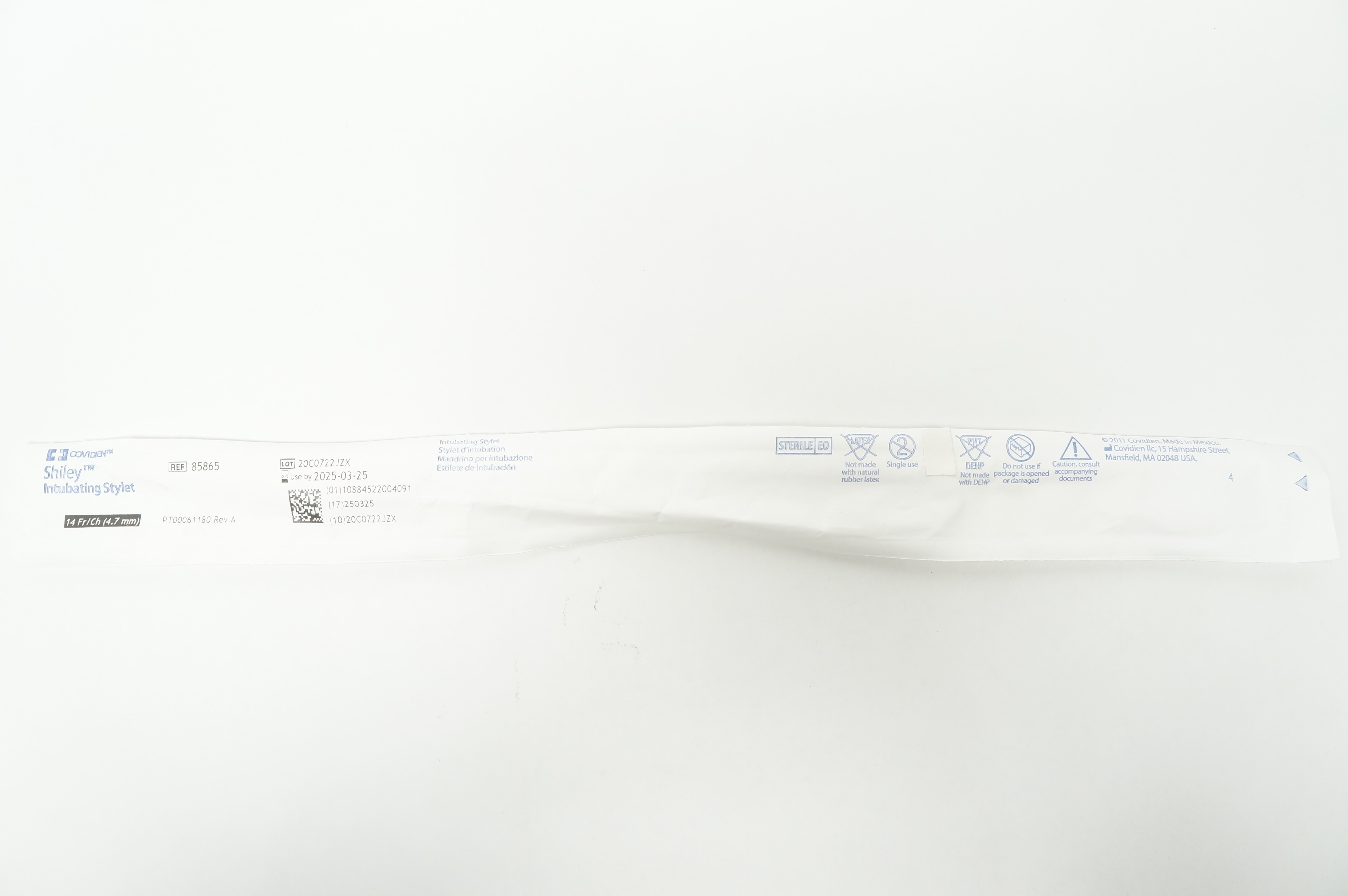 Covidien 85865 Shiley Intubating Stylet 14Fr/Ch