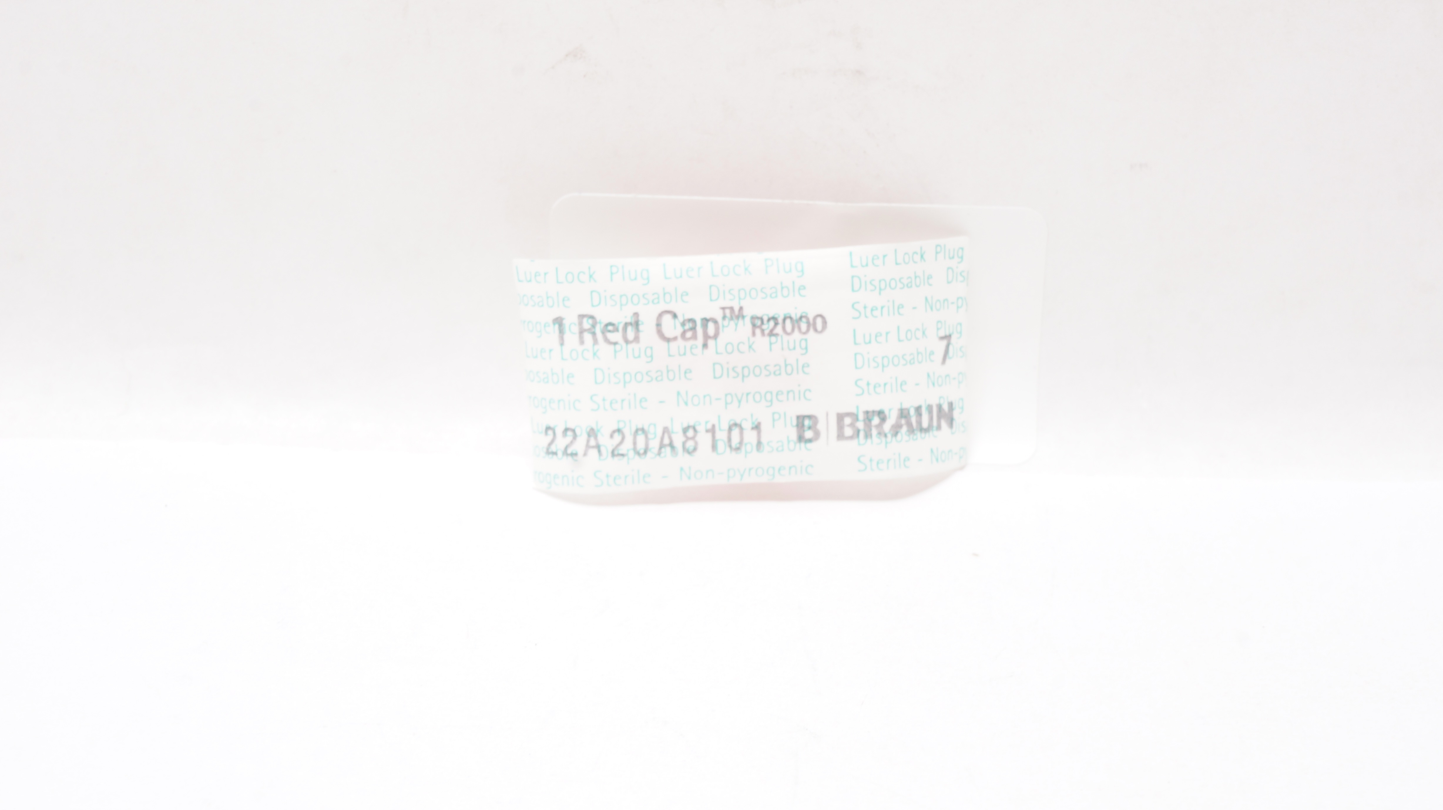 Braun R2000 Red Cap Luer Lock Plug 7