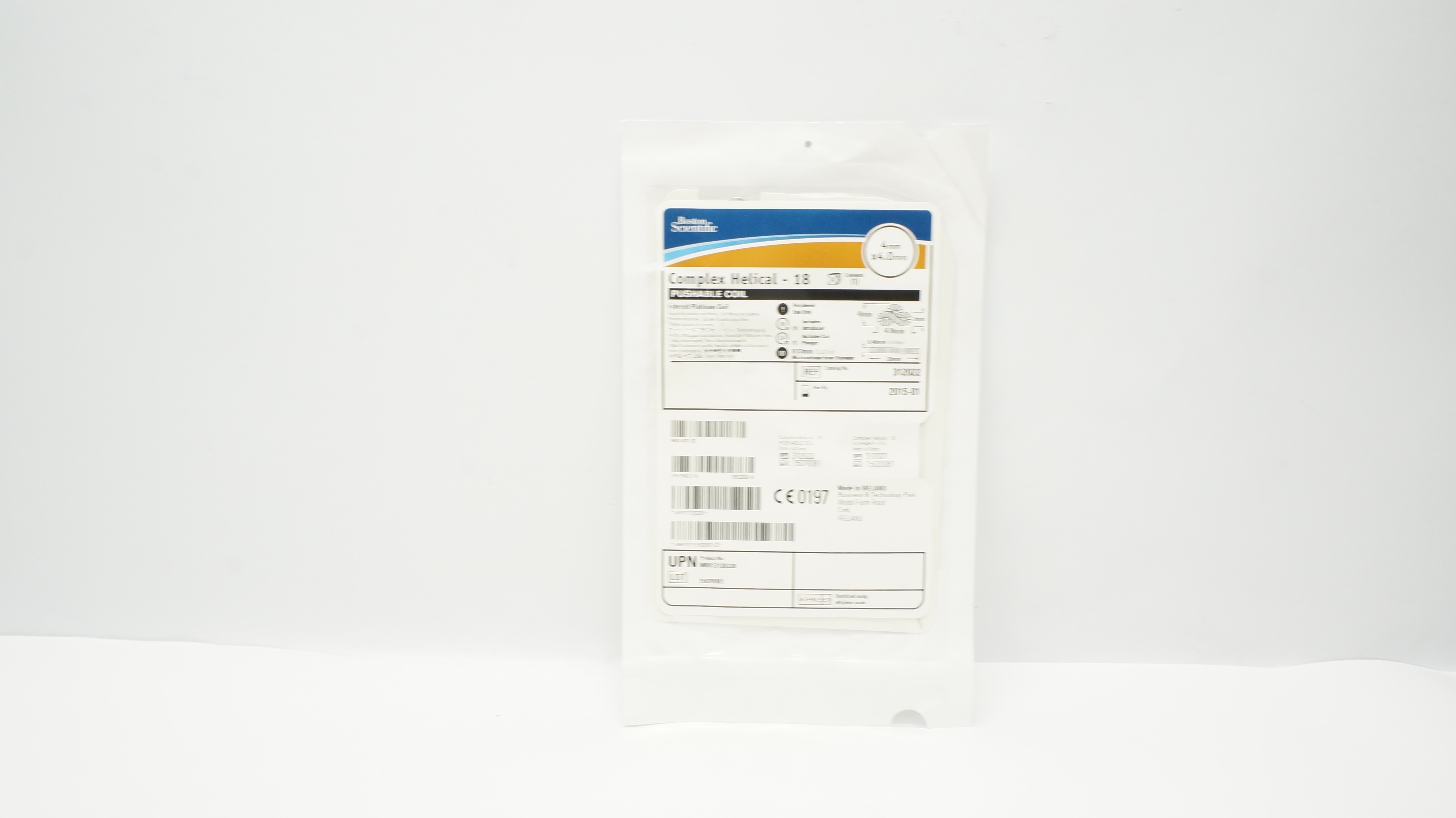 Boston Scientific 312022 Complex Helical -18 Fibered Platinum Coil 4mmx 4.0mm(x)