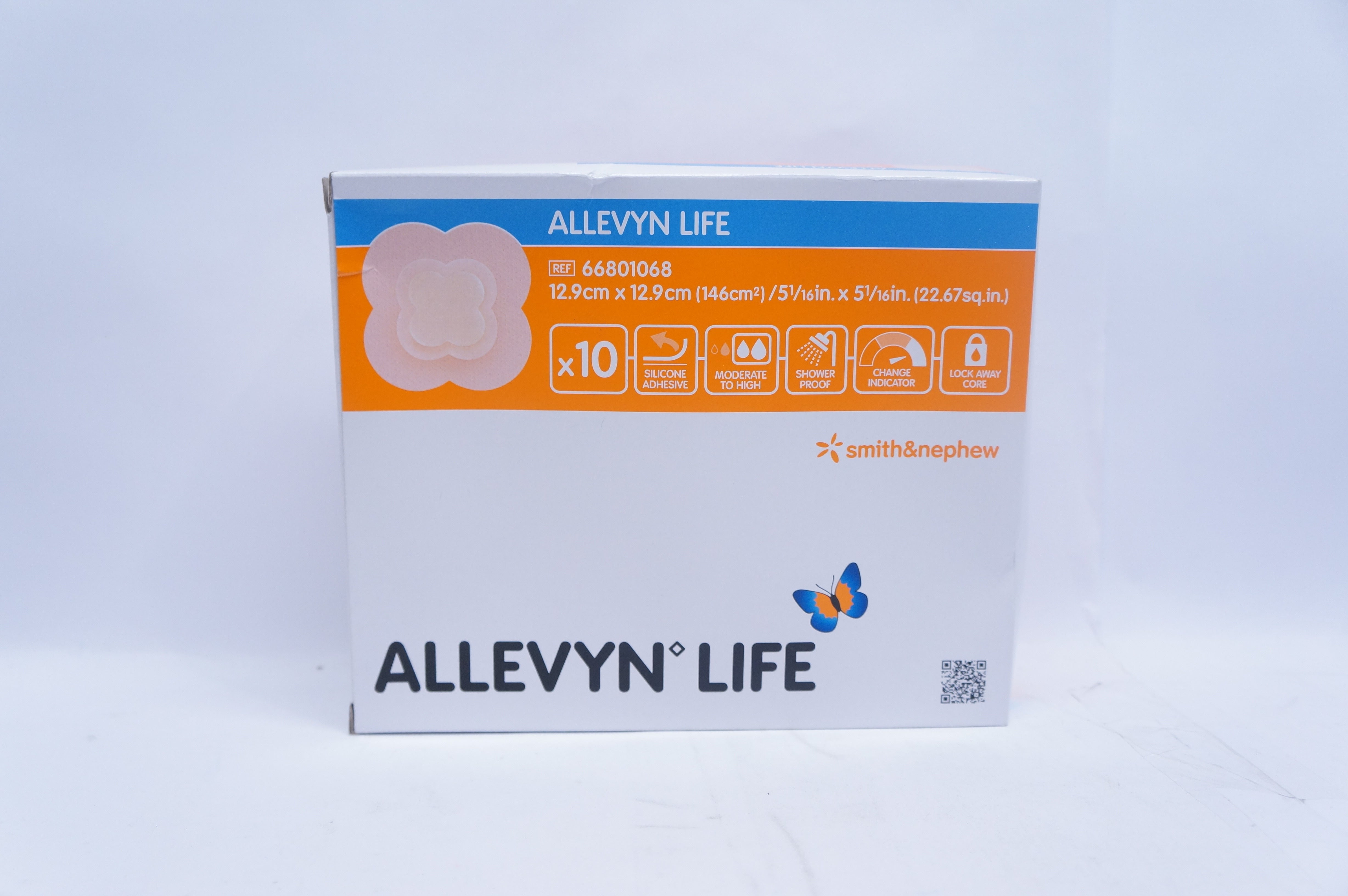Smith&Nephew 66801068 Allevyn Life Silicon 5-1/16inch x 5-1/16inch ...