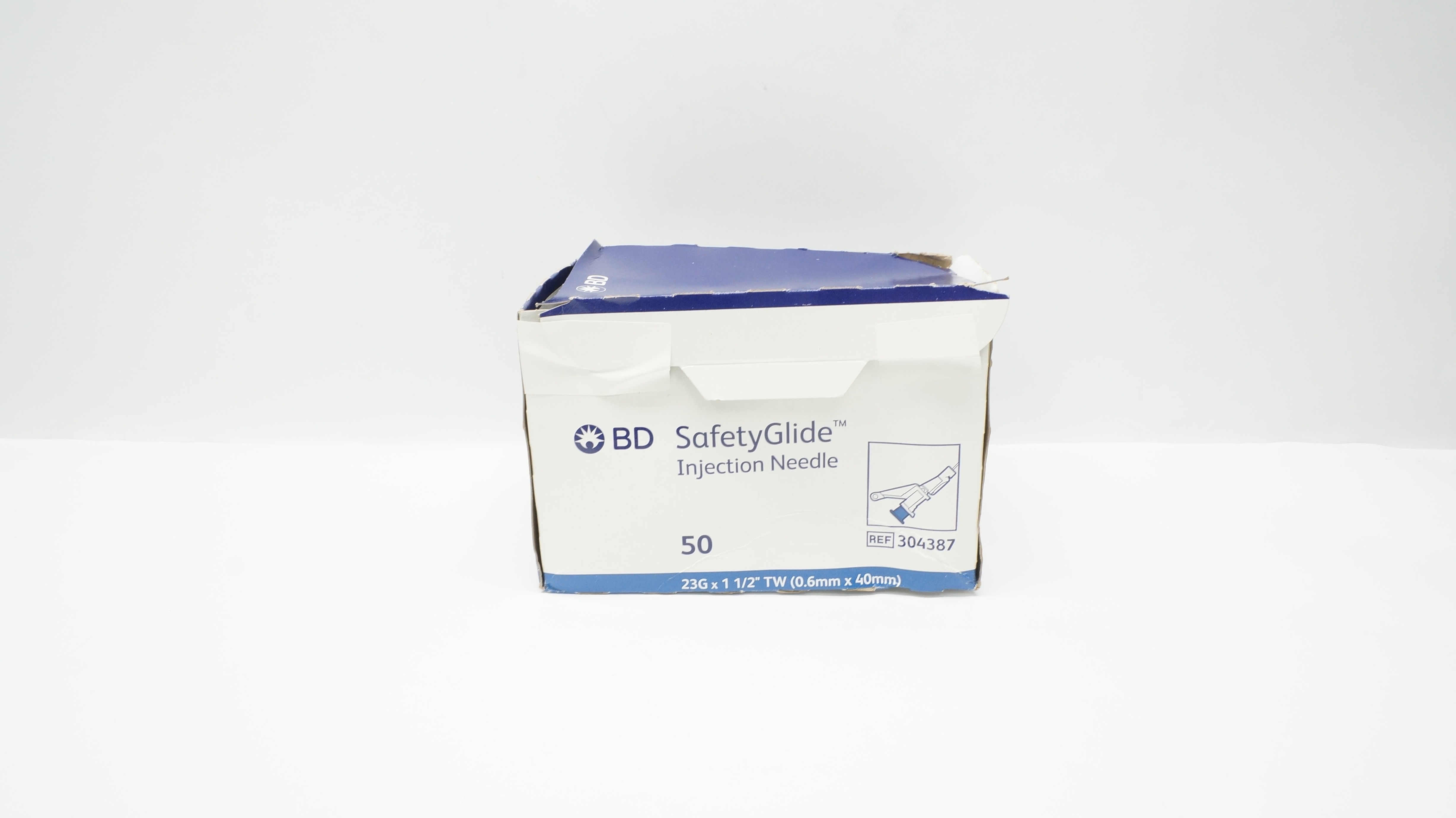 BD 304387 SafetyGlide Ndle 23 G x 1-1/2inch - Box of 10
