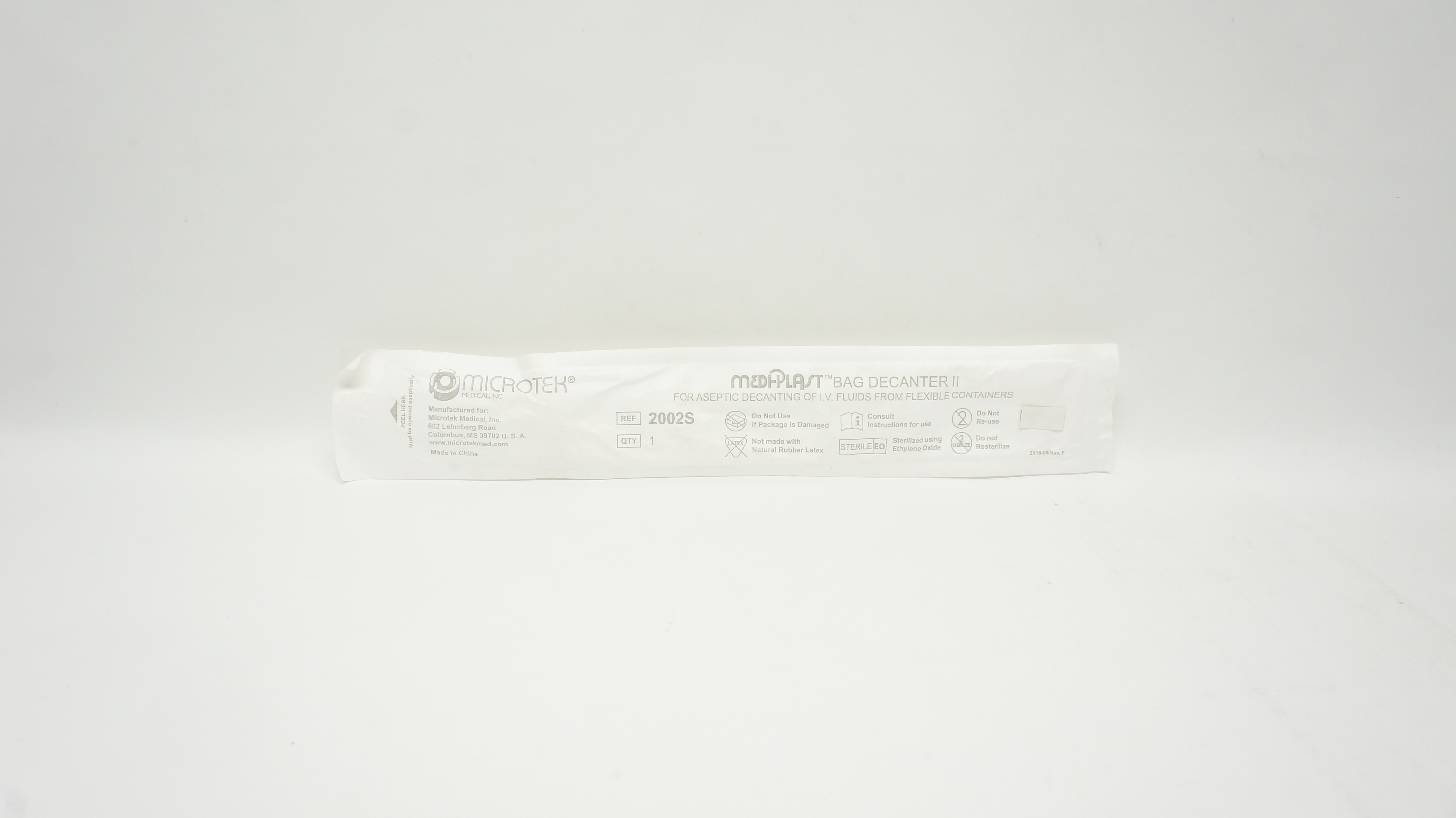 Microtek Medical 2002S Bag Decanter II