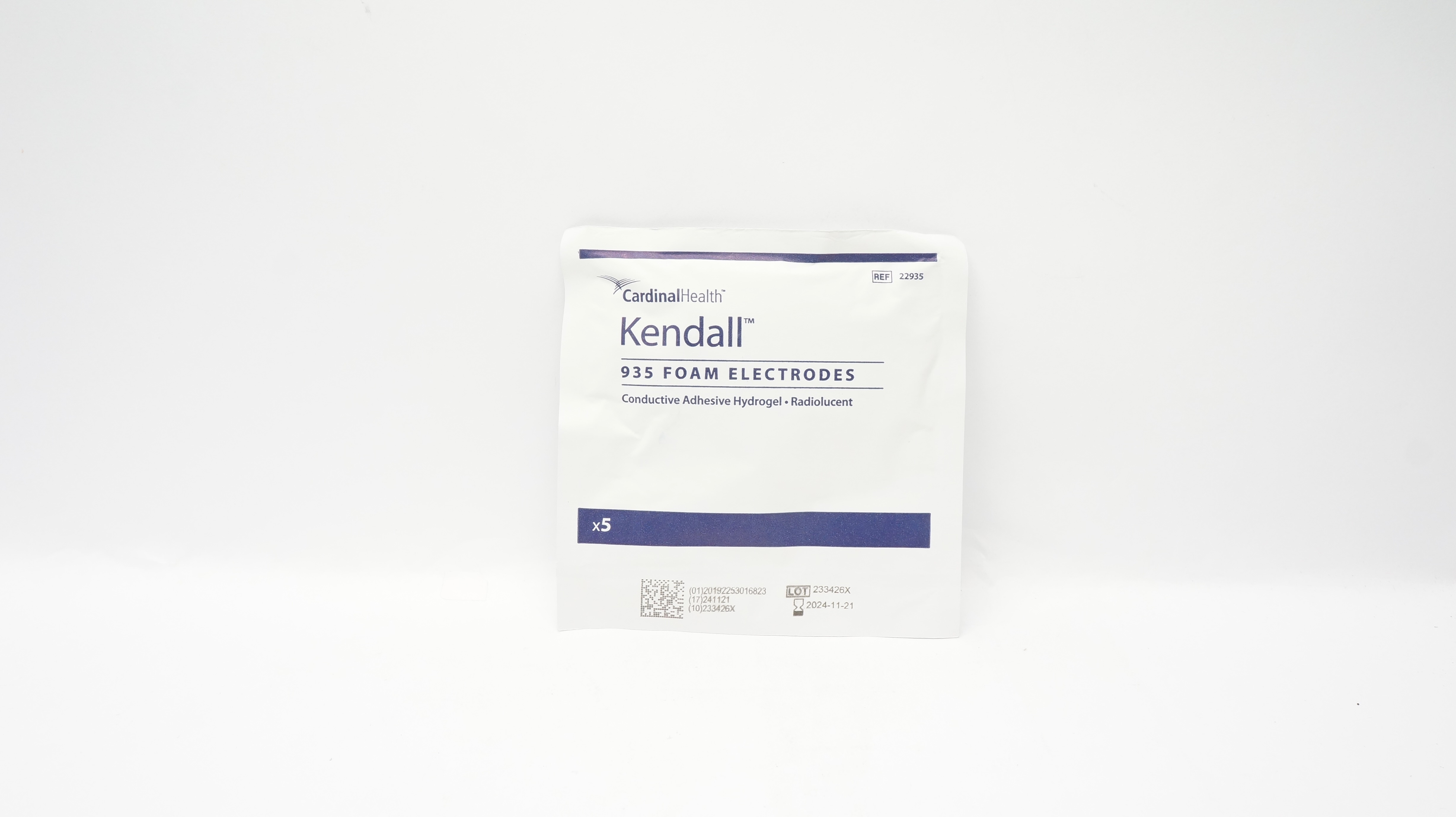 Cardinal Health 22935 Kendall 935 Foam Electrodes, Radiolucent - Pack of 5