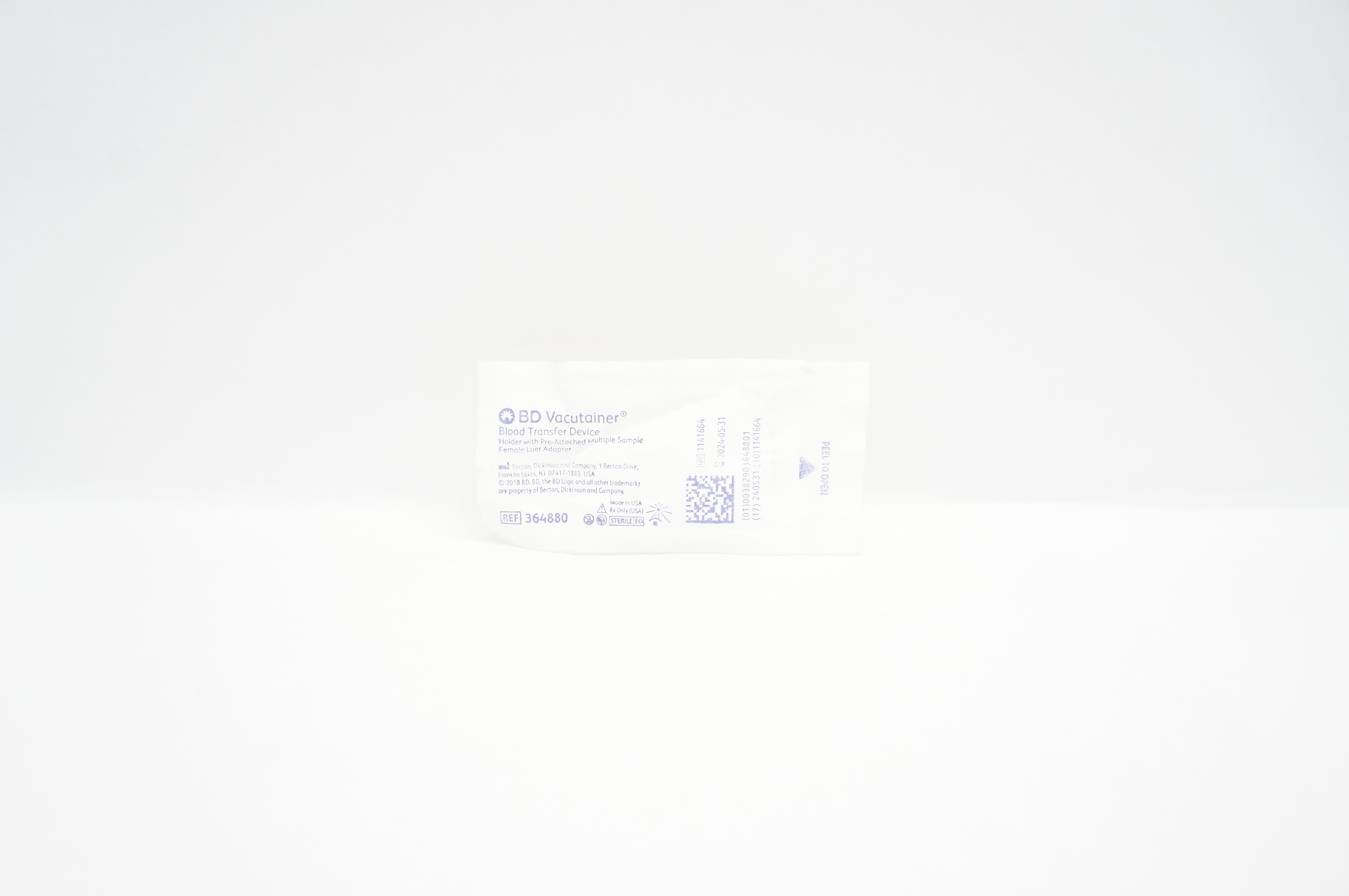 BD 364880 Vacutainer Blood Transfer Device