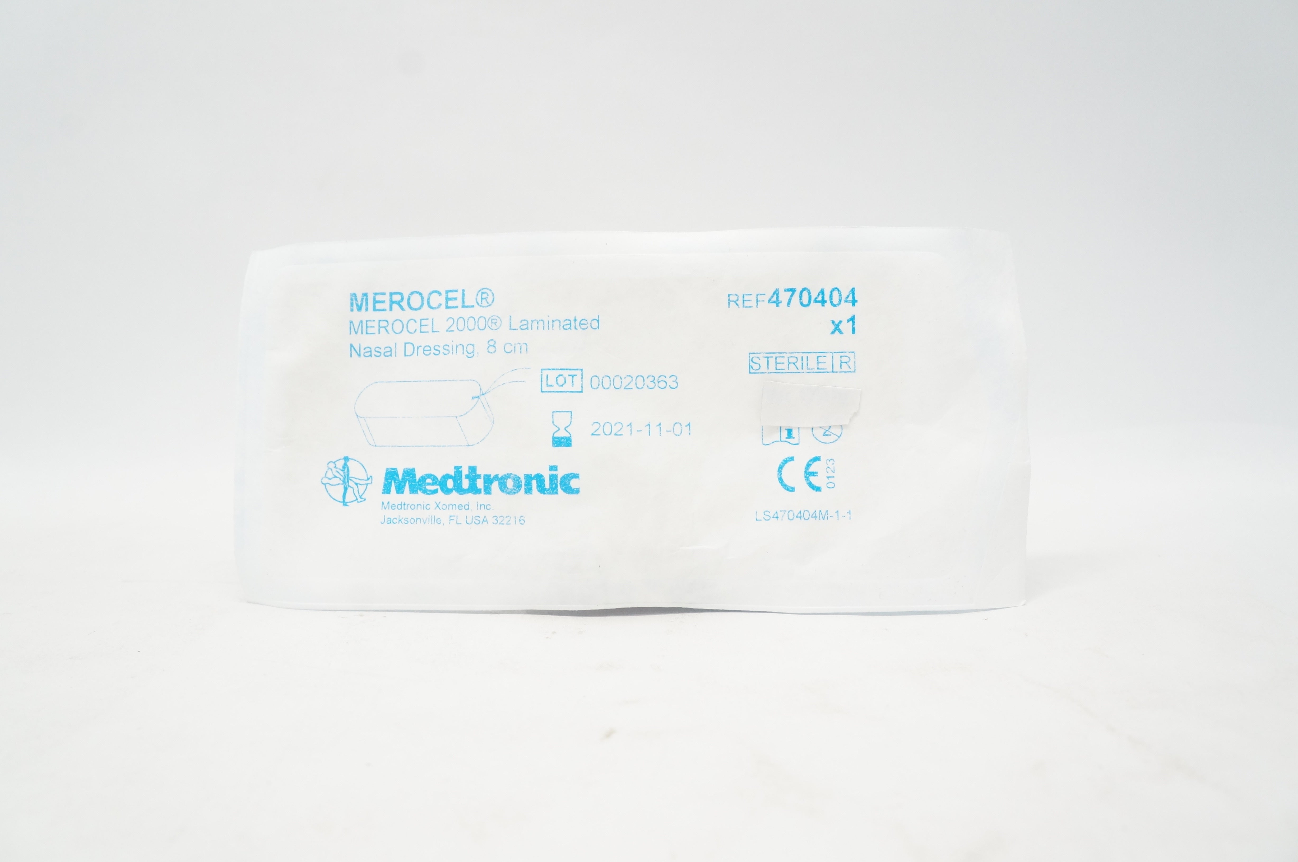 Medtronic 470404 MEROCEL 2000 Laminated Nasal Dressing 8cm