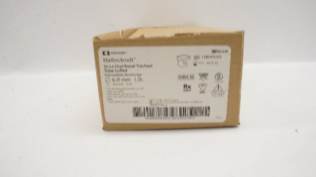 Covidien 86448 Mallinckrodt Hi-Lo Oral/Nasal Tracheal Tube 6x8.2mm(x)-Case of 10