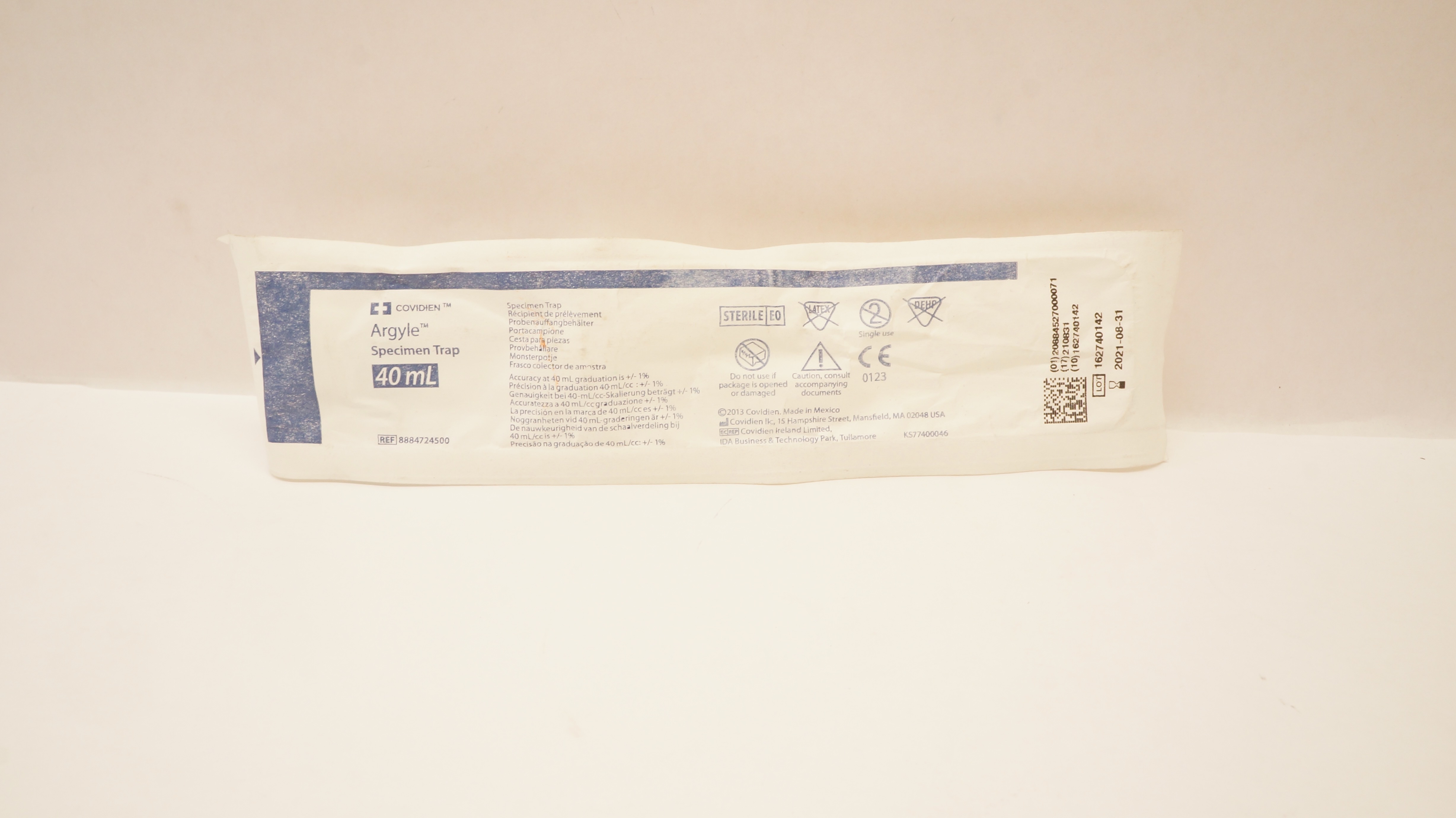 Covidien 8884724500 Argyle Specimen Trap 40mL (x)