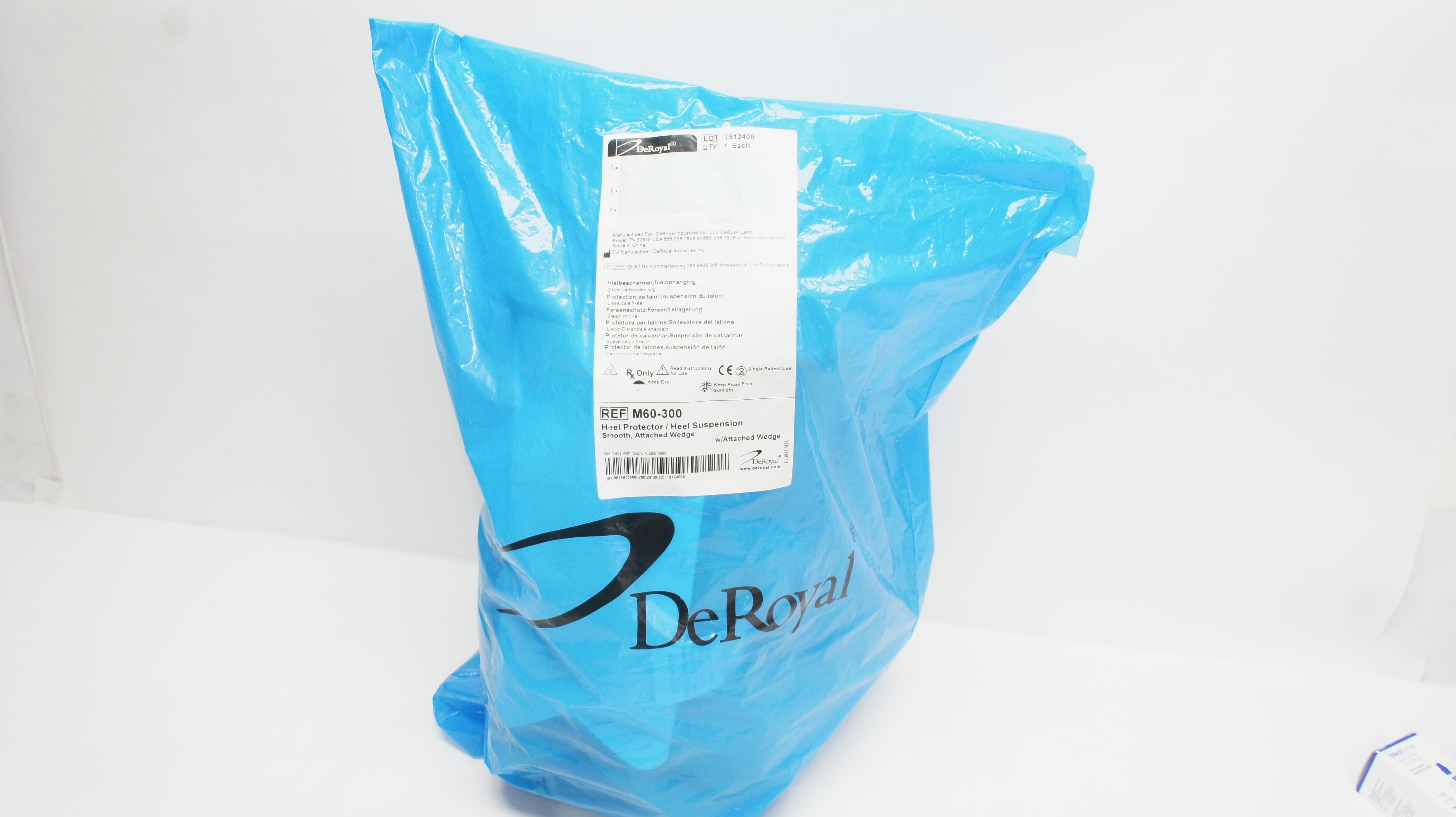 DeRoyal M60300 Heel Protector/Heel Suspension Smooth, Attached Wedge