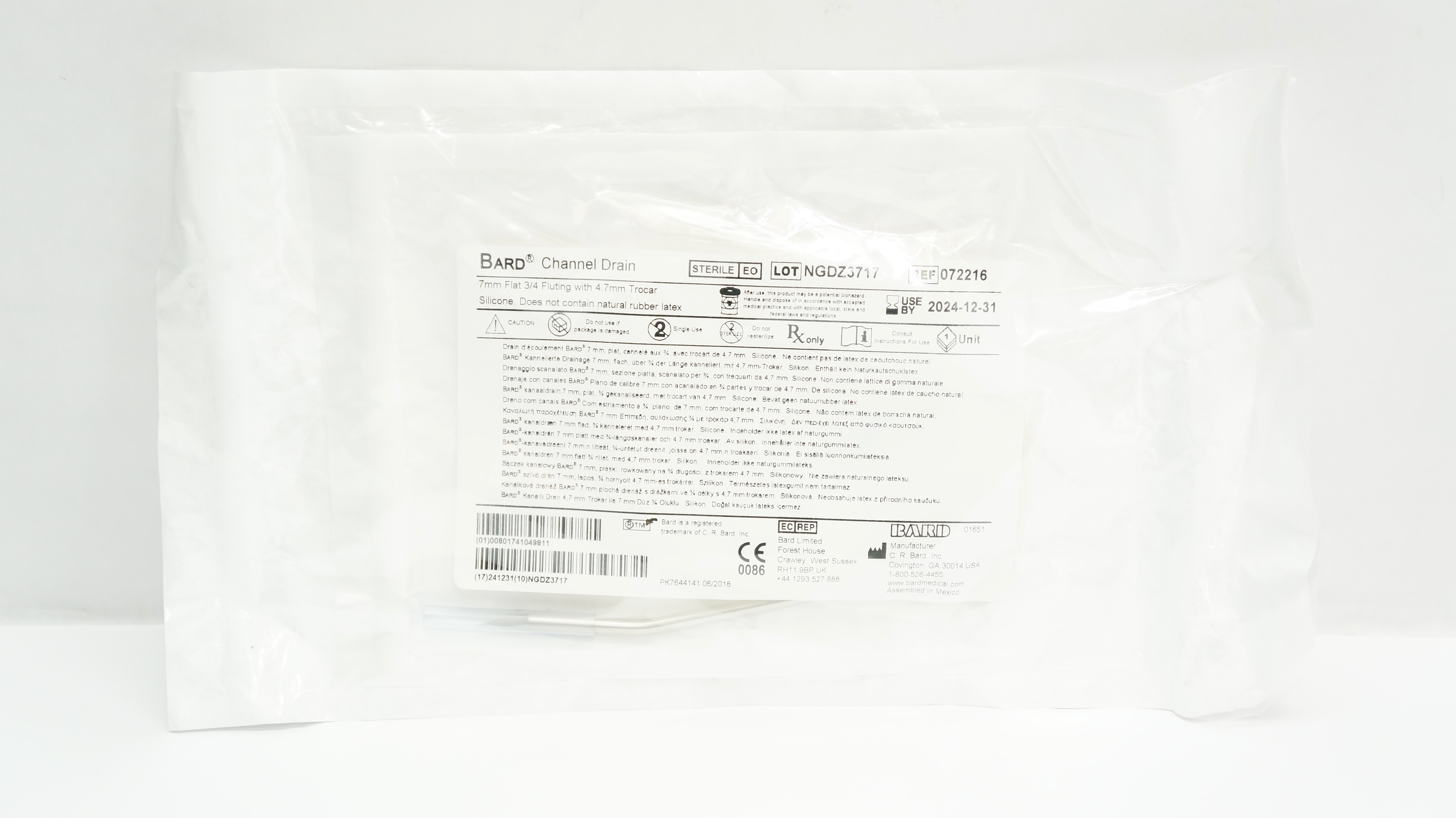 Bard 0671934 PowerLoc Safety Infusion Set Priming Volume 0.4mL, 19G x 0.75inch
