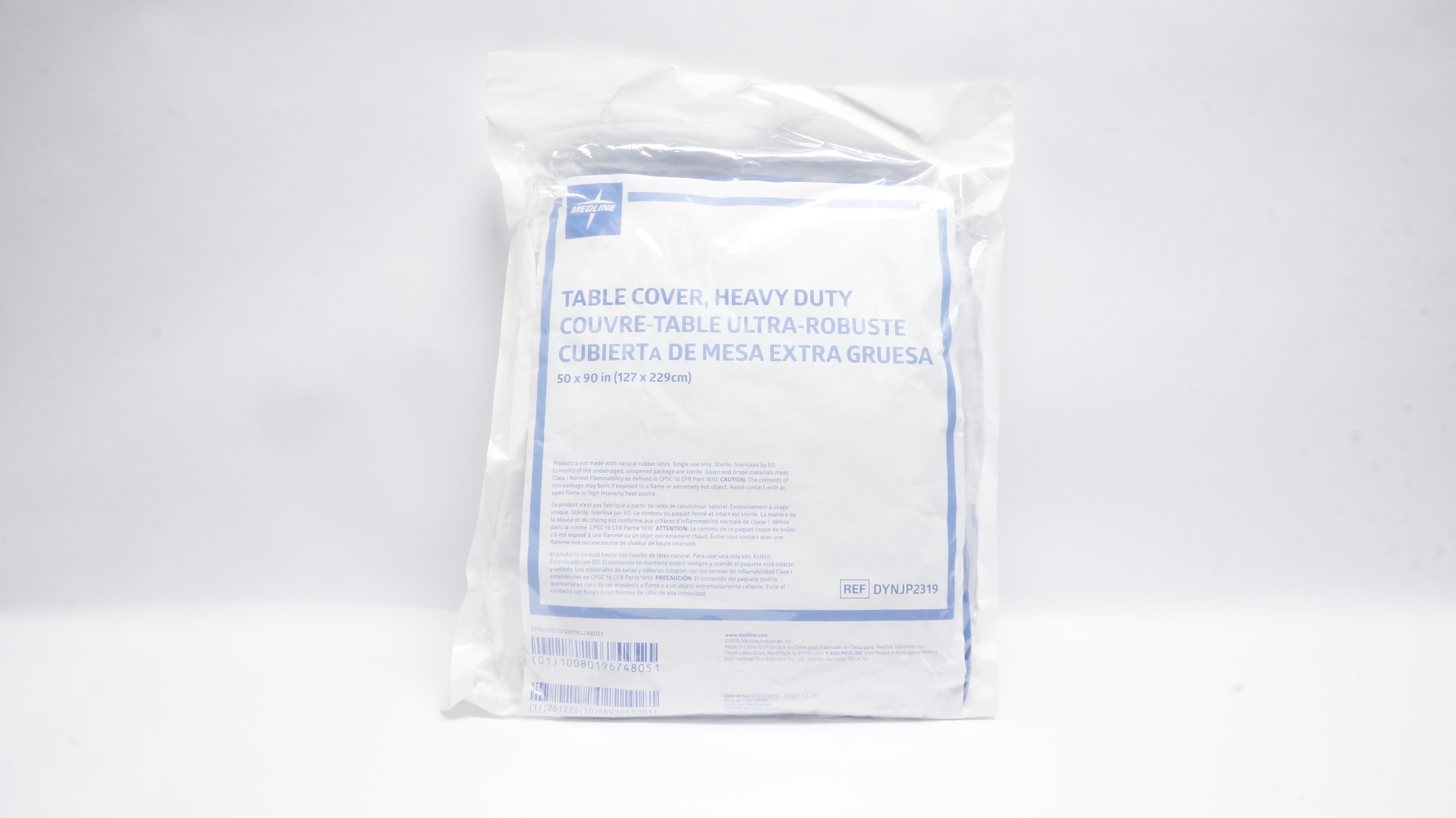 Medline DYNJP2319 Table Cover, Heavy Duty 50 x 90inch