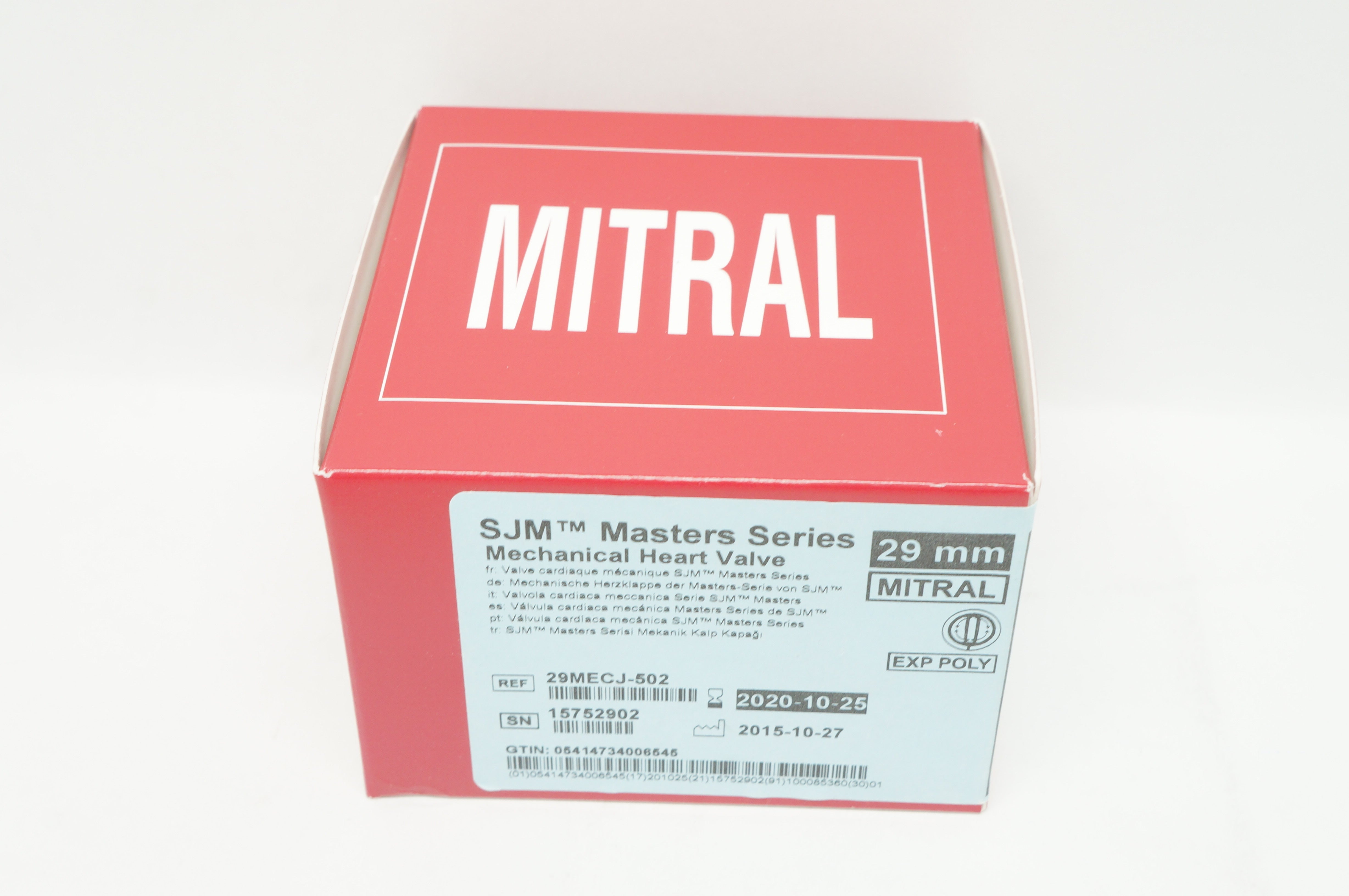 St. Jude Medical 29MECJ502 SJM Mechanical Heart Valve Mitral 29mm (x)