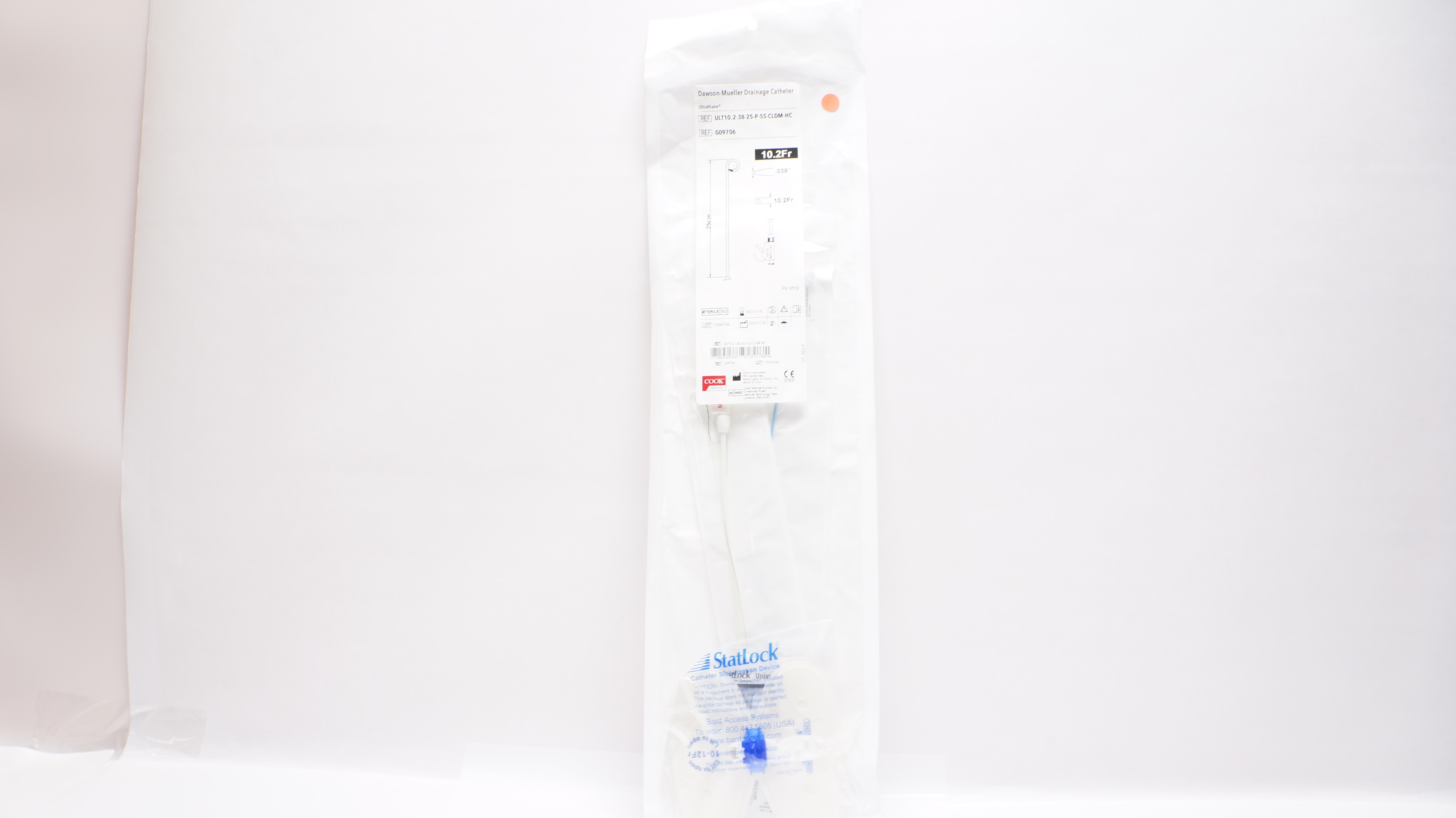 Cook Medical G09706 Dawson-Mueller Drainage Cath. 10.2Fr x 25cm, 0.038inch (x)