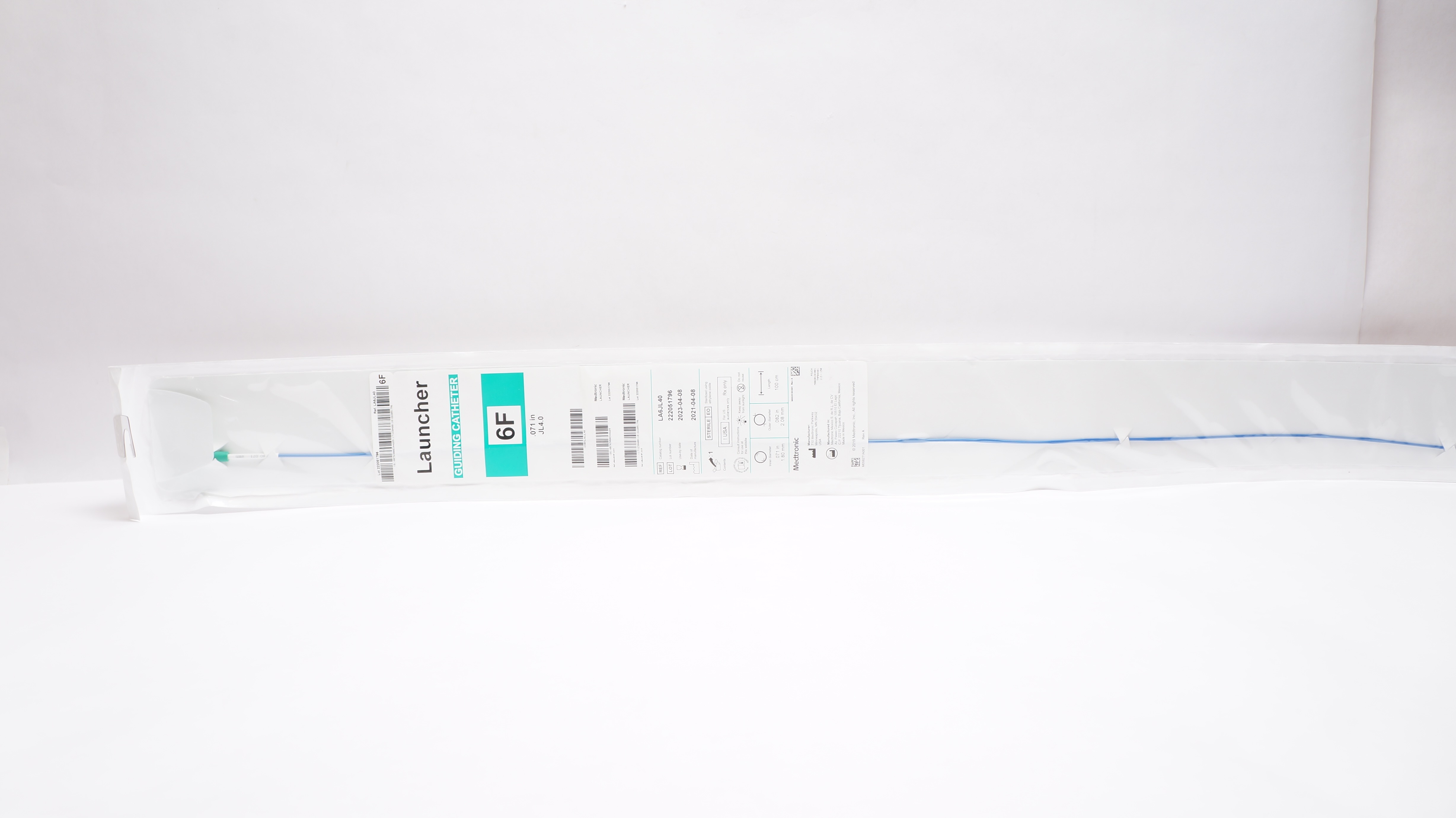 Medtronic LA6JL40SH Launcher Guiding Cath. 6F x .071inch .082inch x 100cm (x)