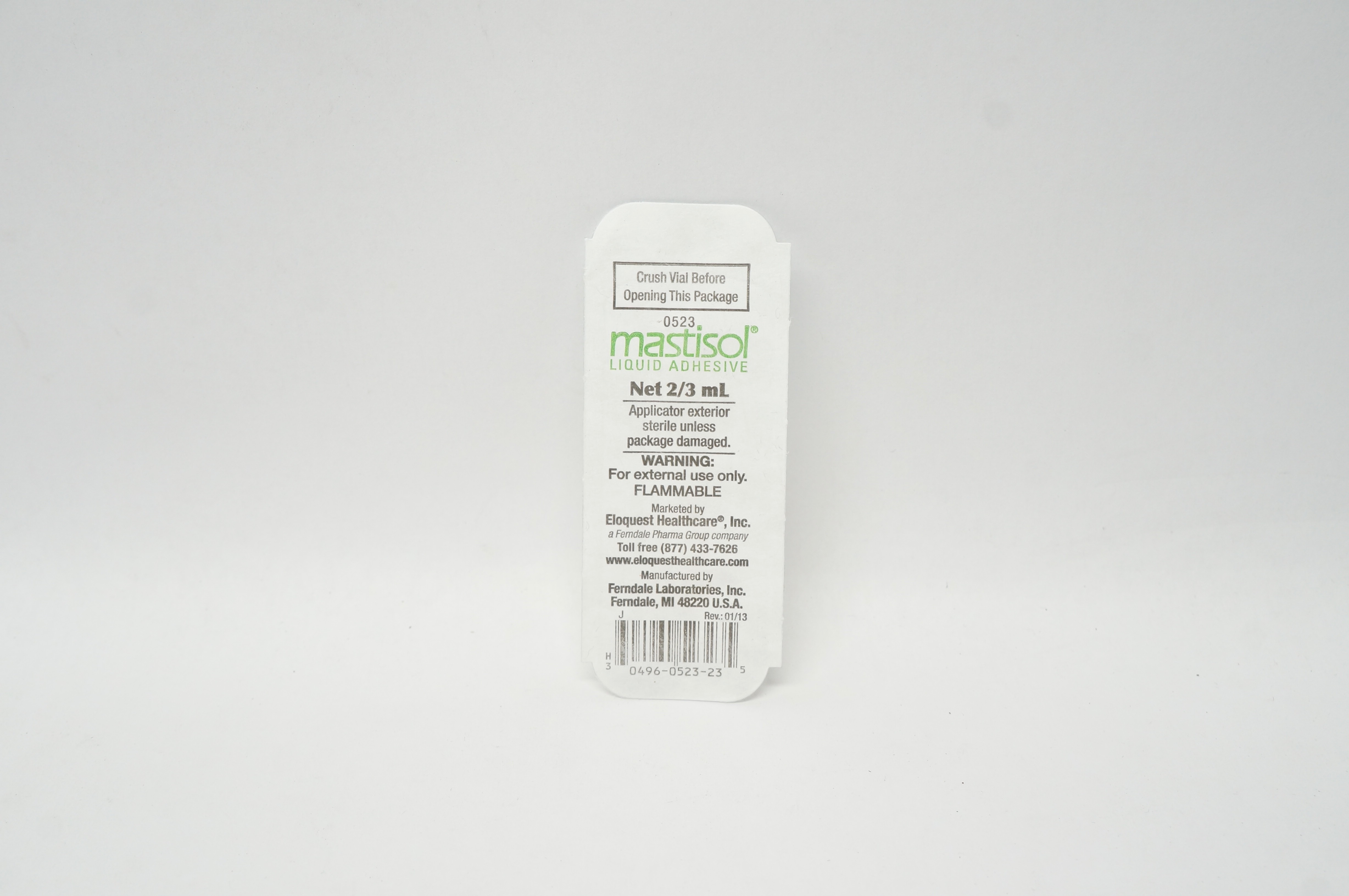 Ferndale Laboratories 0523 Mastisol Liquid Adhesive 2/3mL