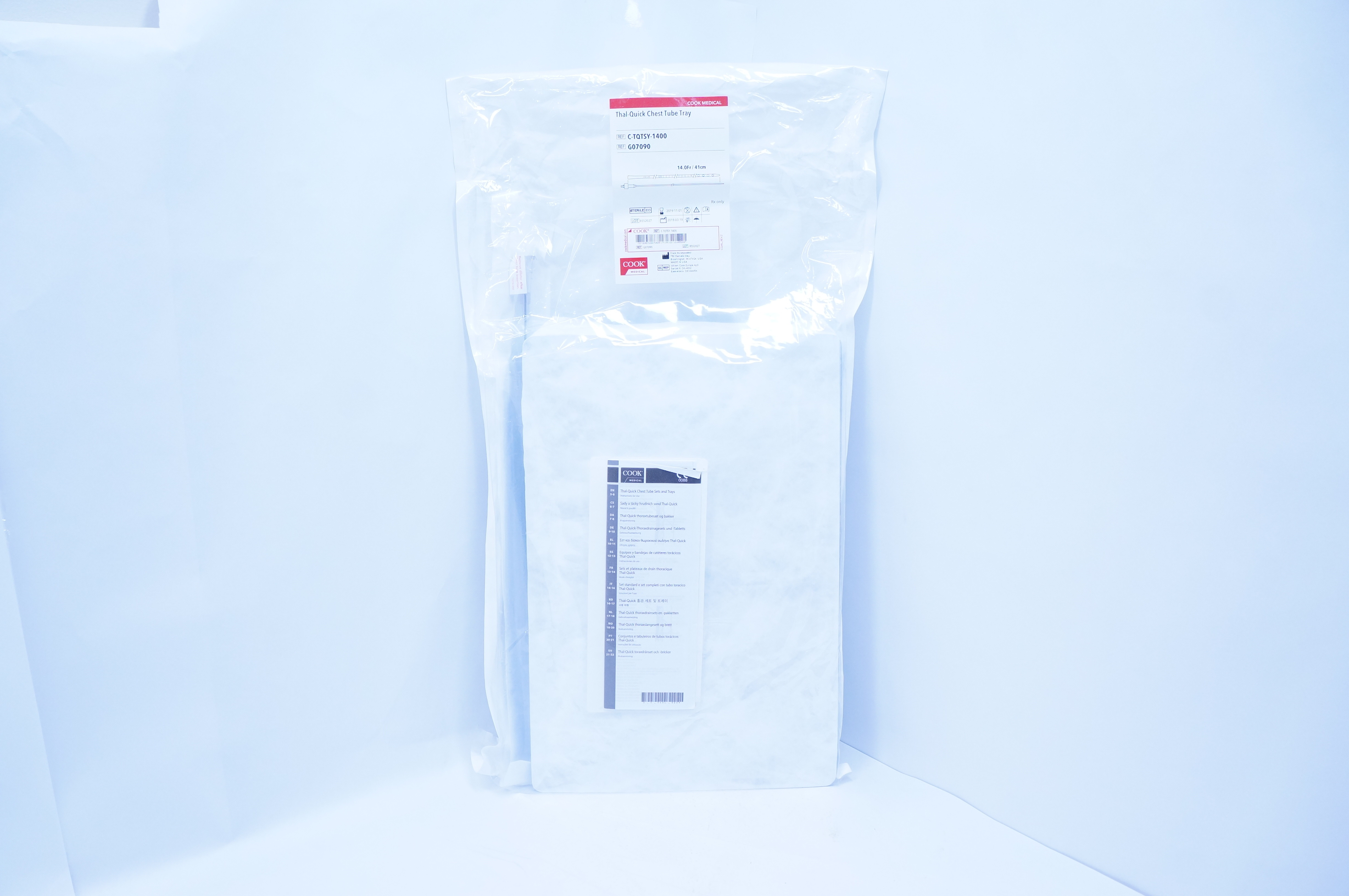 Cook Medical G07090 Thal-Quick Chest Tube Tray 14.0Fr (x)