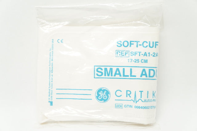GE SFT-A1-2A Soft-Cuf Critikon Blood Pressure Cuffs Small Adult Long 17cm - 25cm