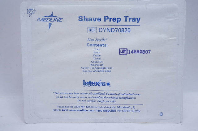 Medline DYND70820 Shave Prep Tray