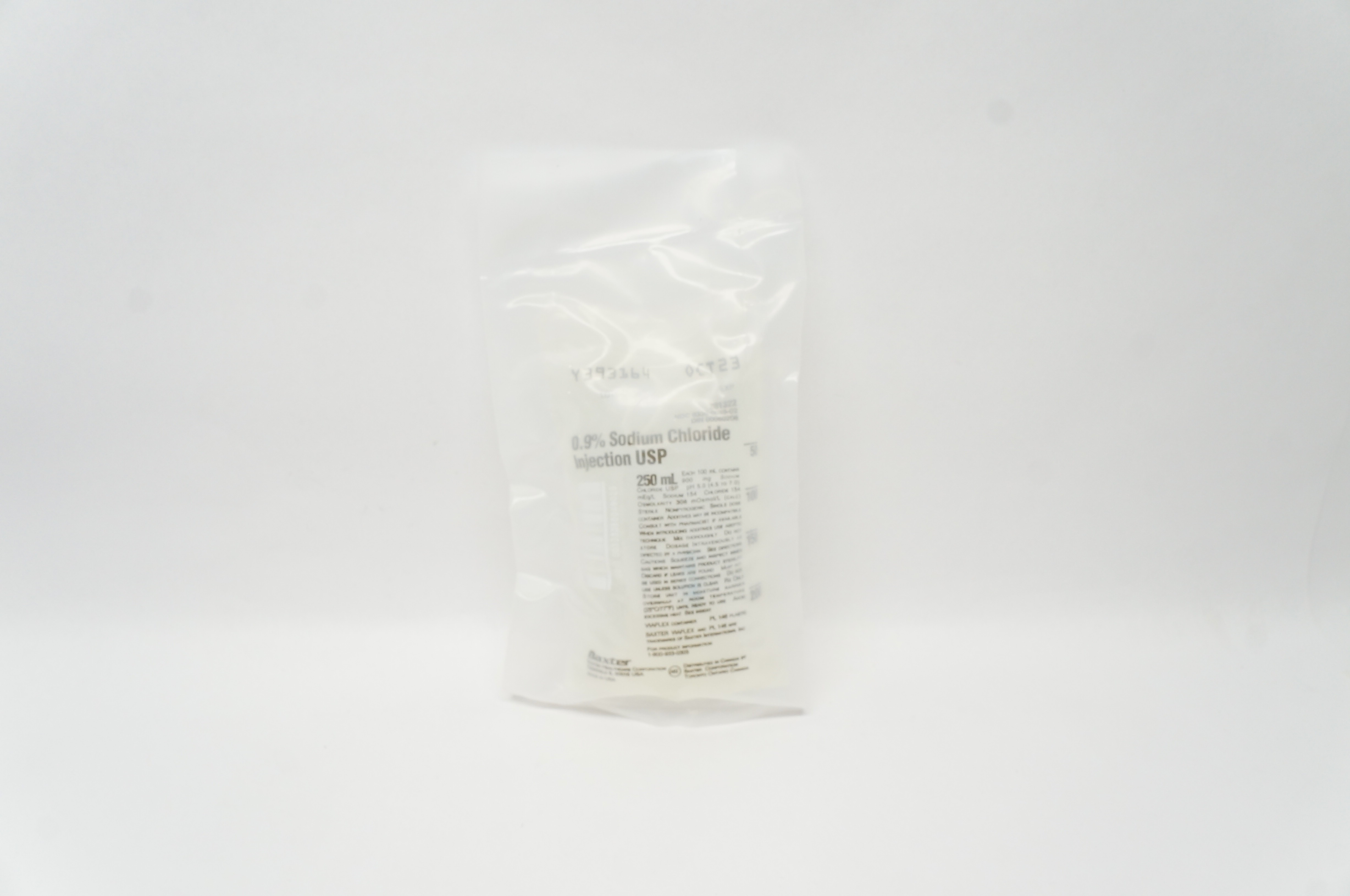 Baxter 2B1322 0.9% Sodium Chloride Injection USP 250mL