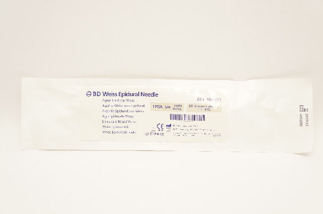 BD 405193 Ndles, Weiss Epidural Ndle. 17GA x 5in (x)
