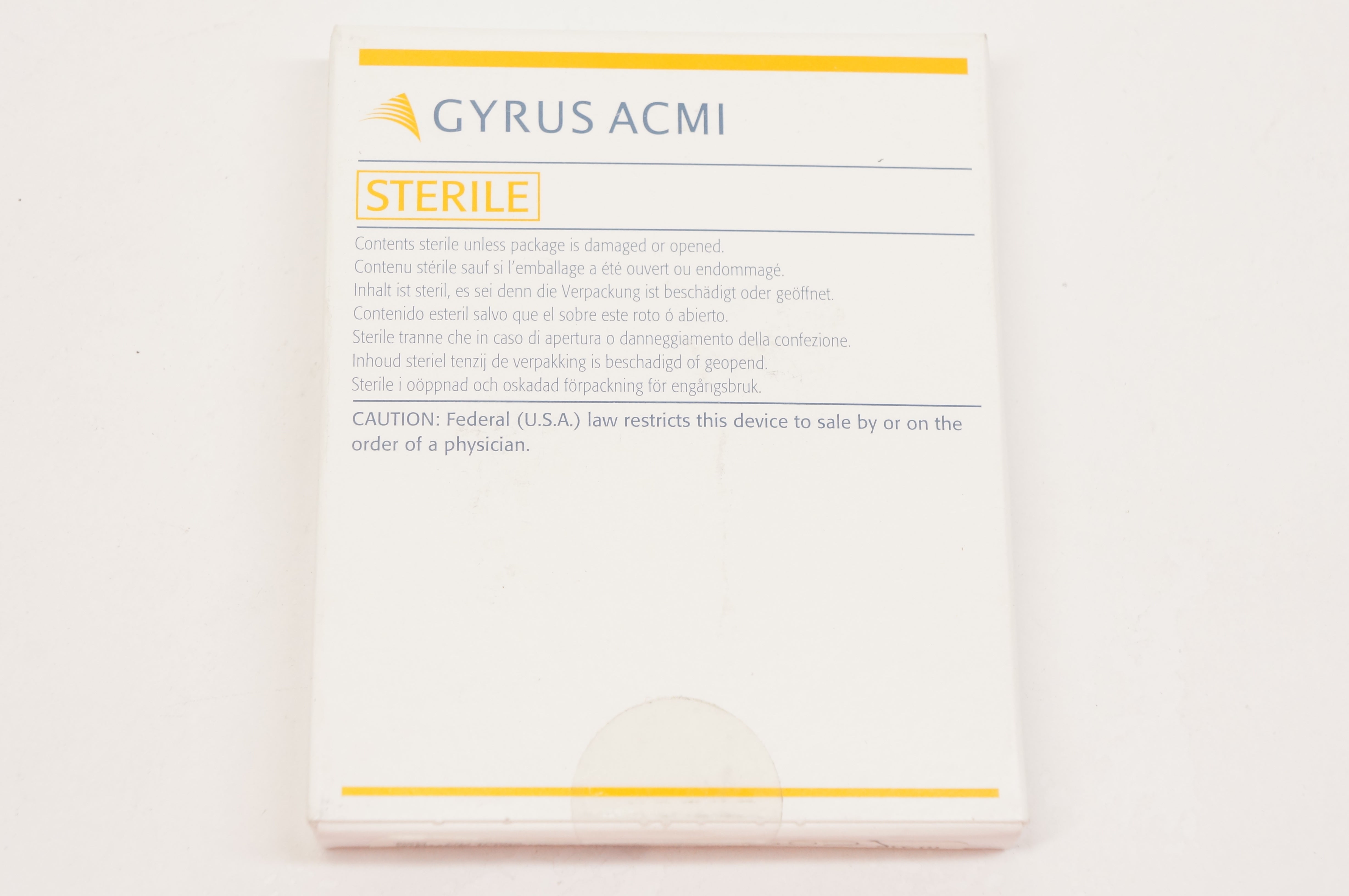 Gyrus ACMI 70140983 Wehrs II Incus-Stapes Single Notch Average 6.3mm x 5.2mm
