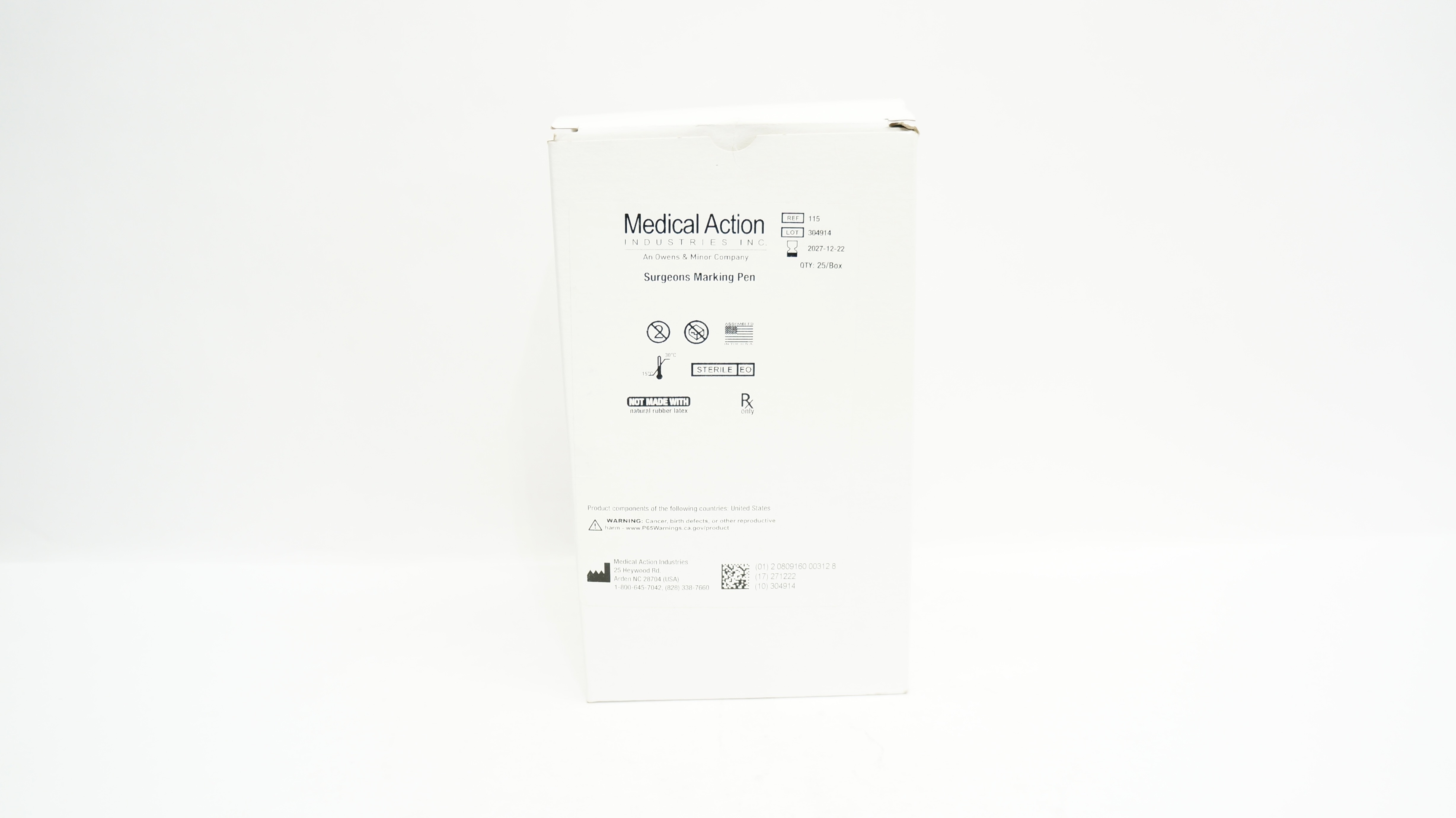 Medical Action 115 Surgeons Marking Pen - Box of 9