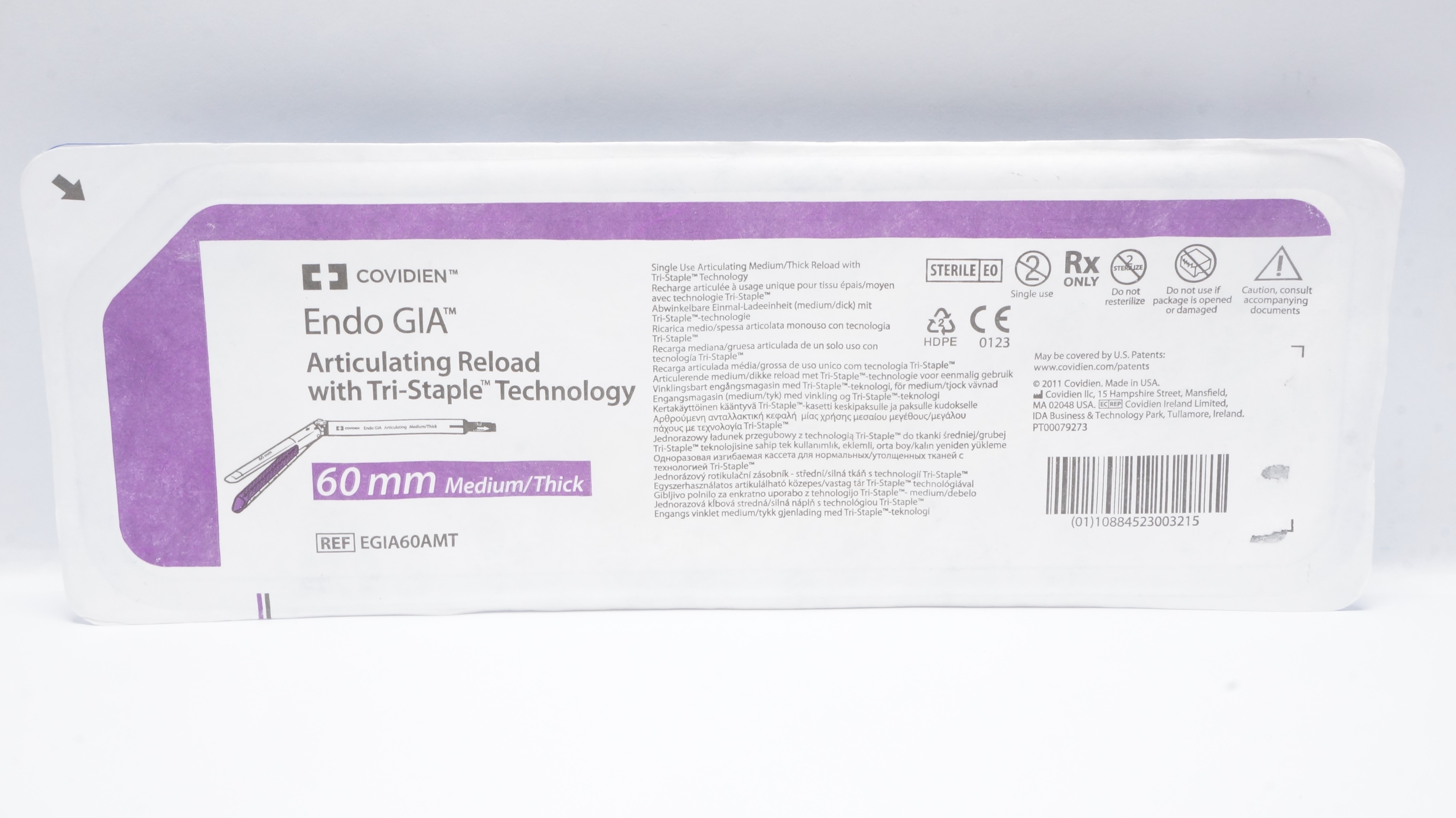 Covidien EGIA60AMT Endo GIA Articulating Reload 60 mm Medium/Thick