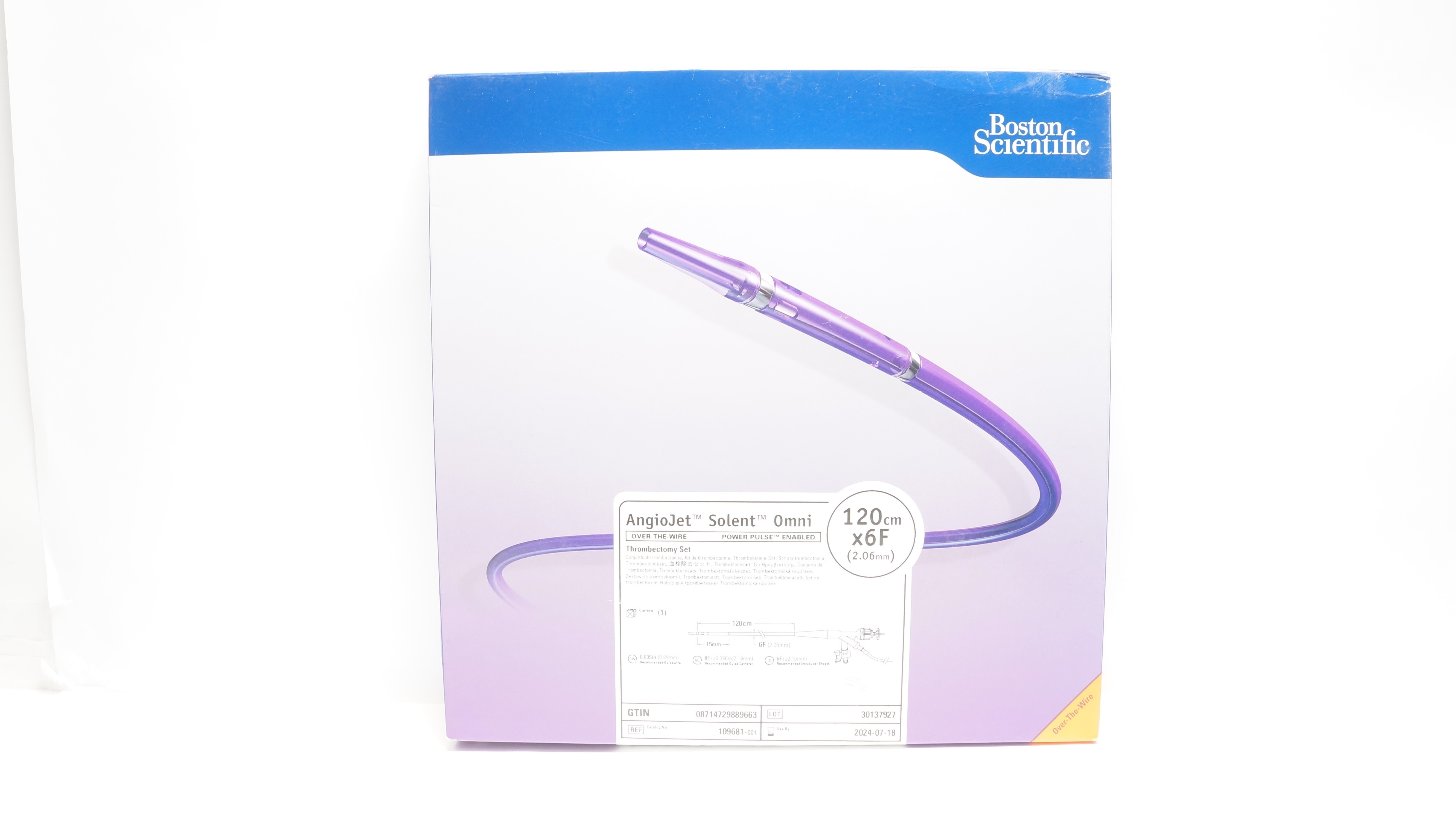 Boston Scientific 109681 AngioJet Solent Omni Thrombectomy Set 120cm x 6F (x)